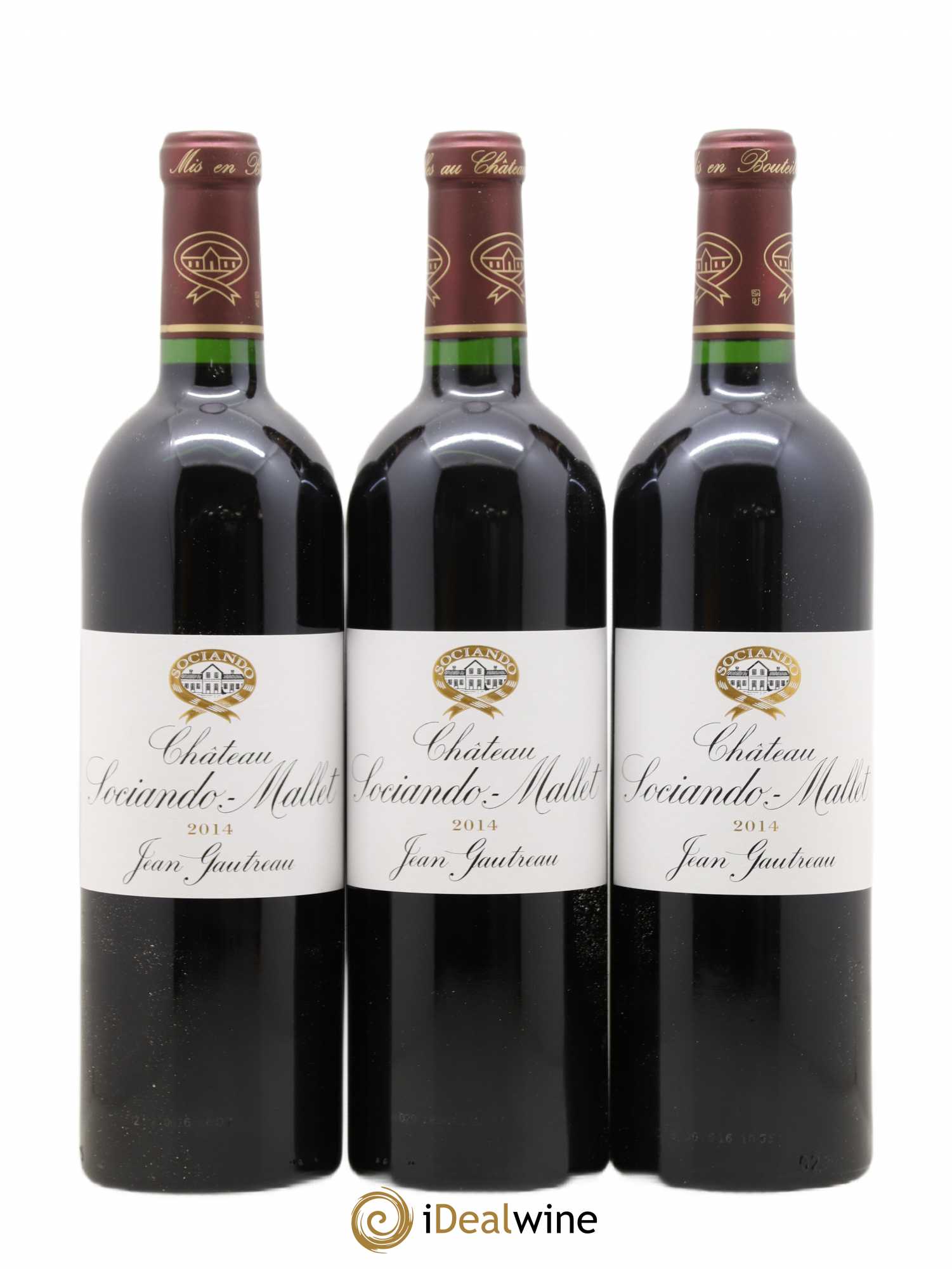 Château Sociando Mallet (sans prix de réserve) 2014 - Lot de 3 bouteilles - 0