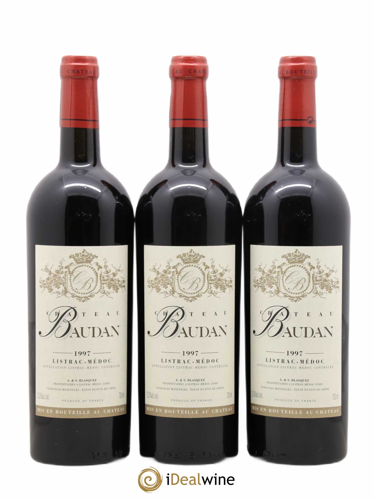 Listrac-Médoc (sans prix de réserve) 1997 - Lot de 3 bouteilles - 0