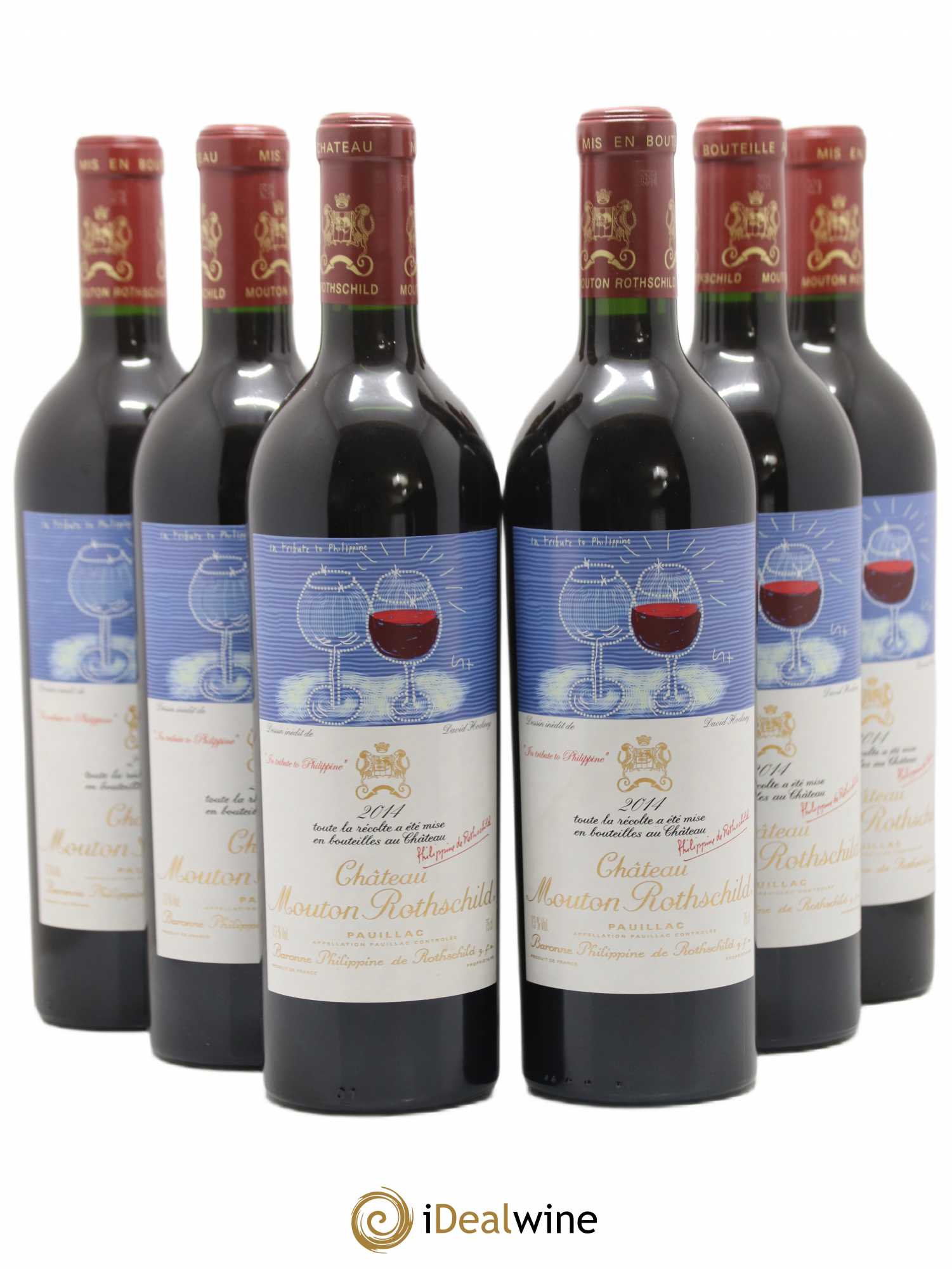 Château Mouton Rothschild 1er Grand Cru Classé 2014 - Lot de 6 bouteilles - 0
