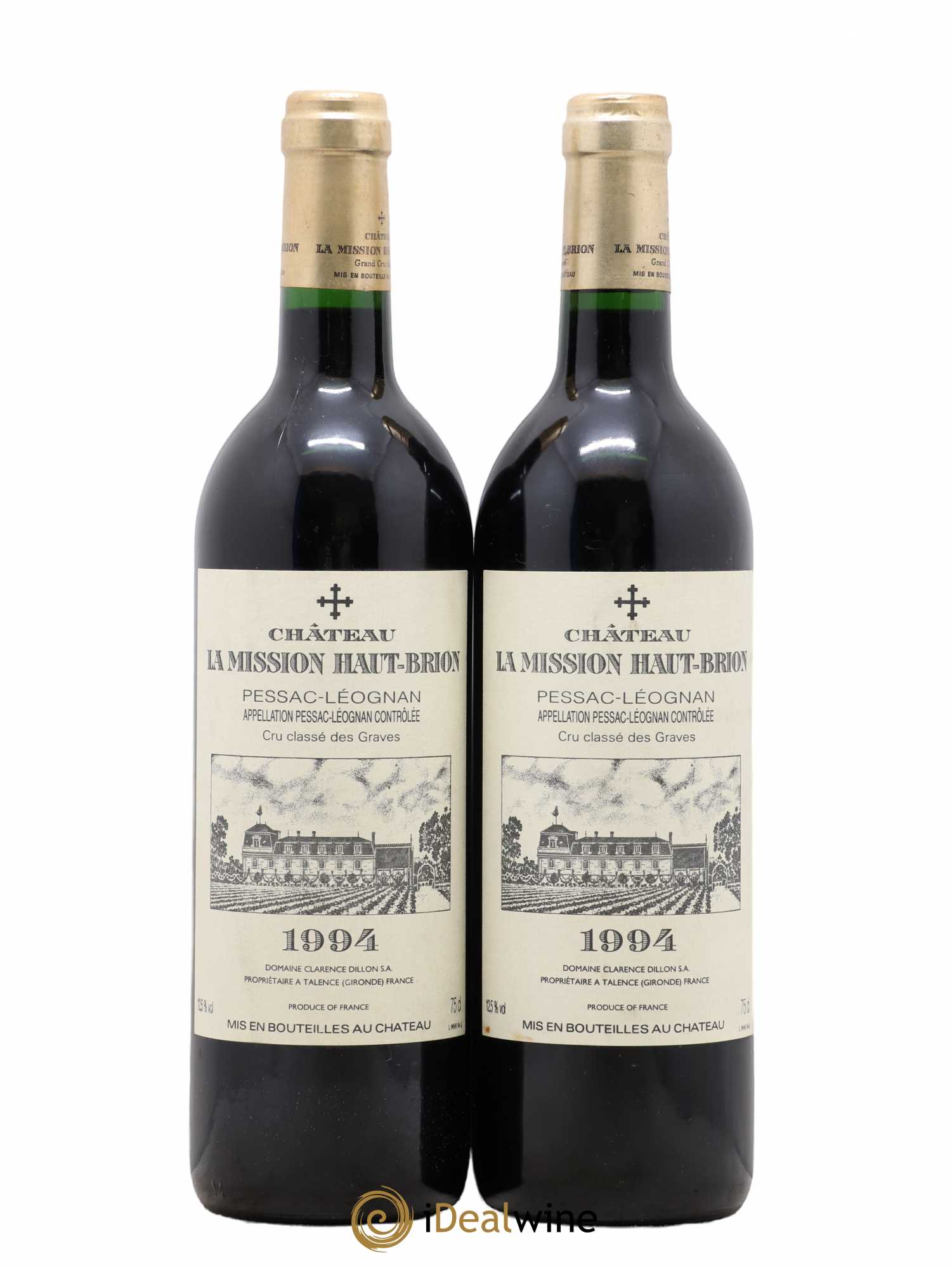 Château la Mission Haut-Brion Cru Classé de Graves 1994 - Lot de 2 bouteilles - 0