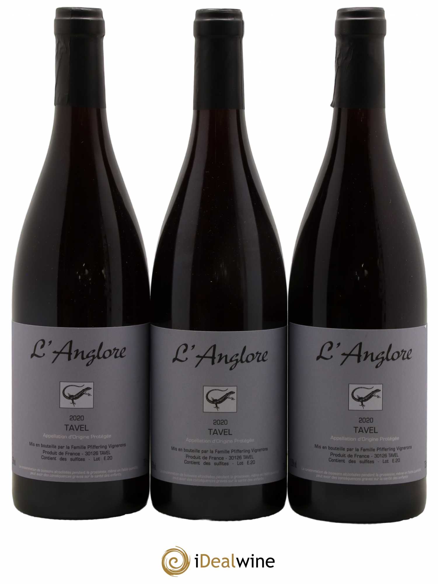 Tavel L'Anglore 2020 - Lot de 3 bouteilles - 0