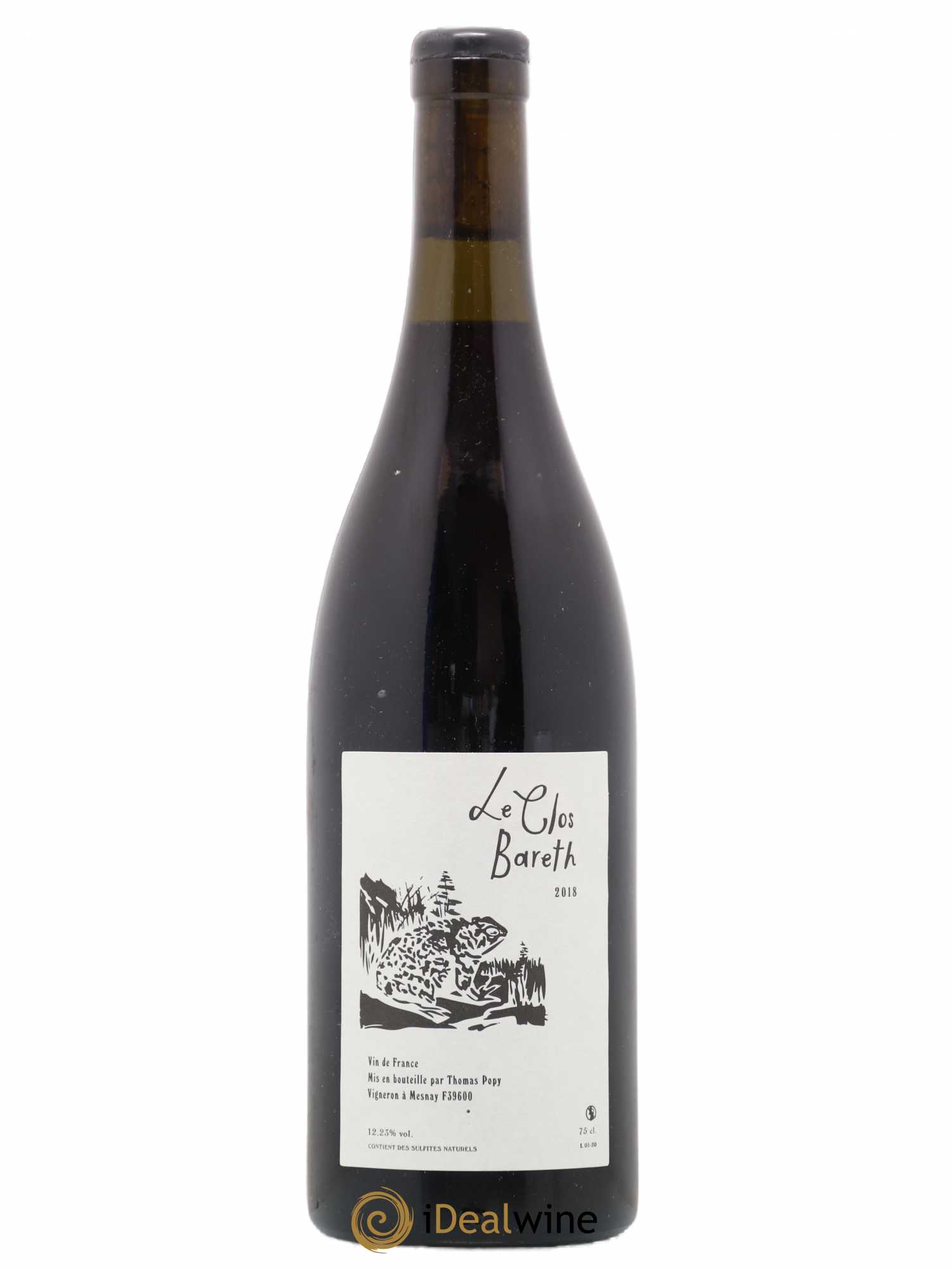 Vin de France Clos Bareth Thomas Popy 2018 - Lot de 1 bouteille - 0