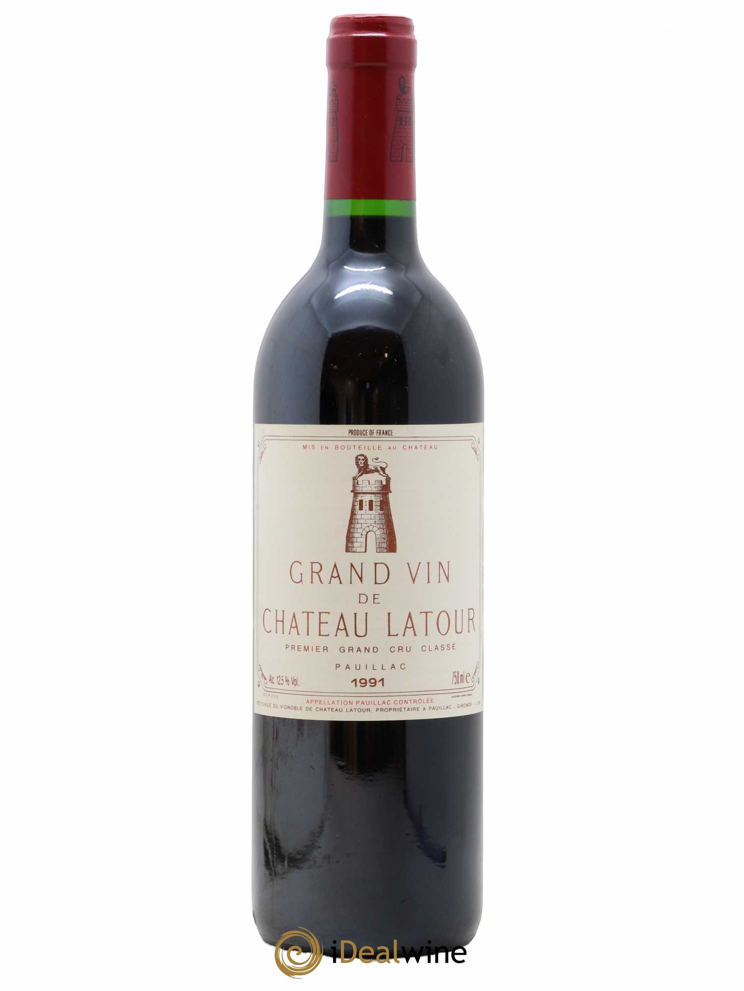 Château Latour 1er Grand Cru Classé 1991 - Lot de 1 bouteille - 0
