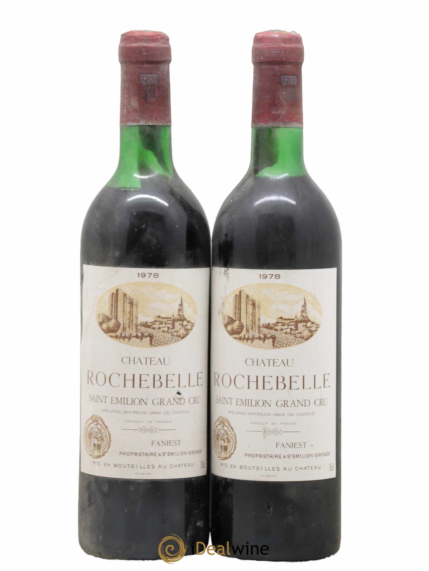 Château Rochebelle Grand Cru Classé 1978 - Lot de 2 bouteilles - 0