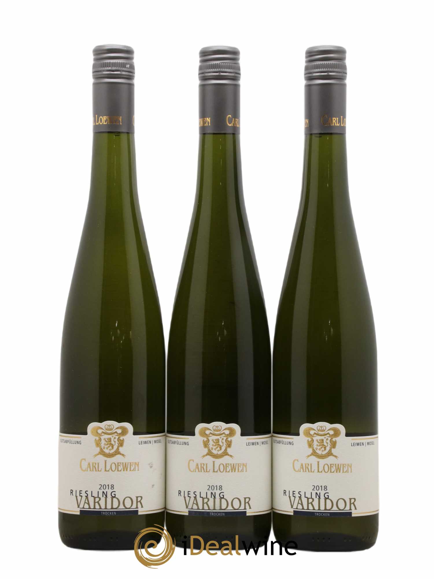 Allemagne Mosel-Saar Riesling Varidor Carl Loewen 2018 - Lot de 3 bouteilles - 0