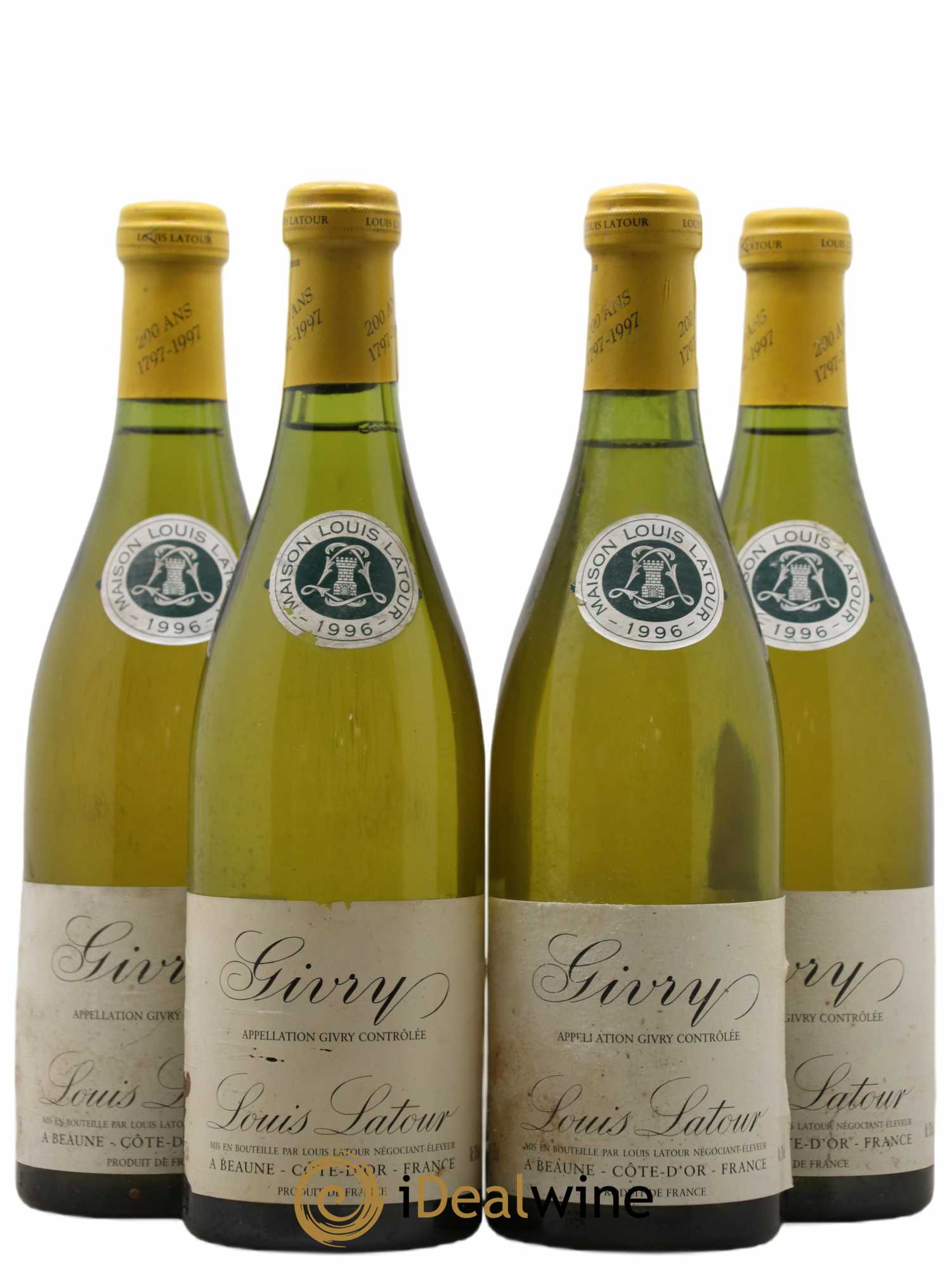 Givry Louis Latour 1996 - Lot de 4 bouteilles - 0