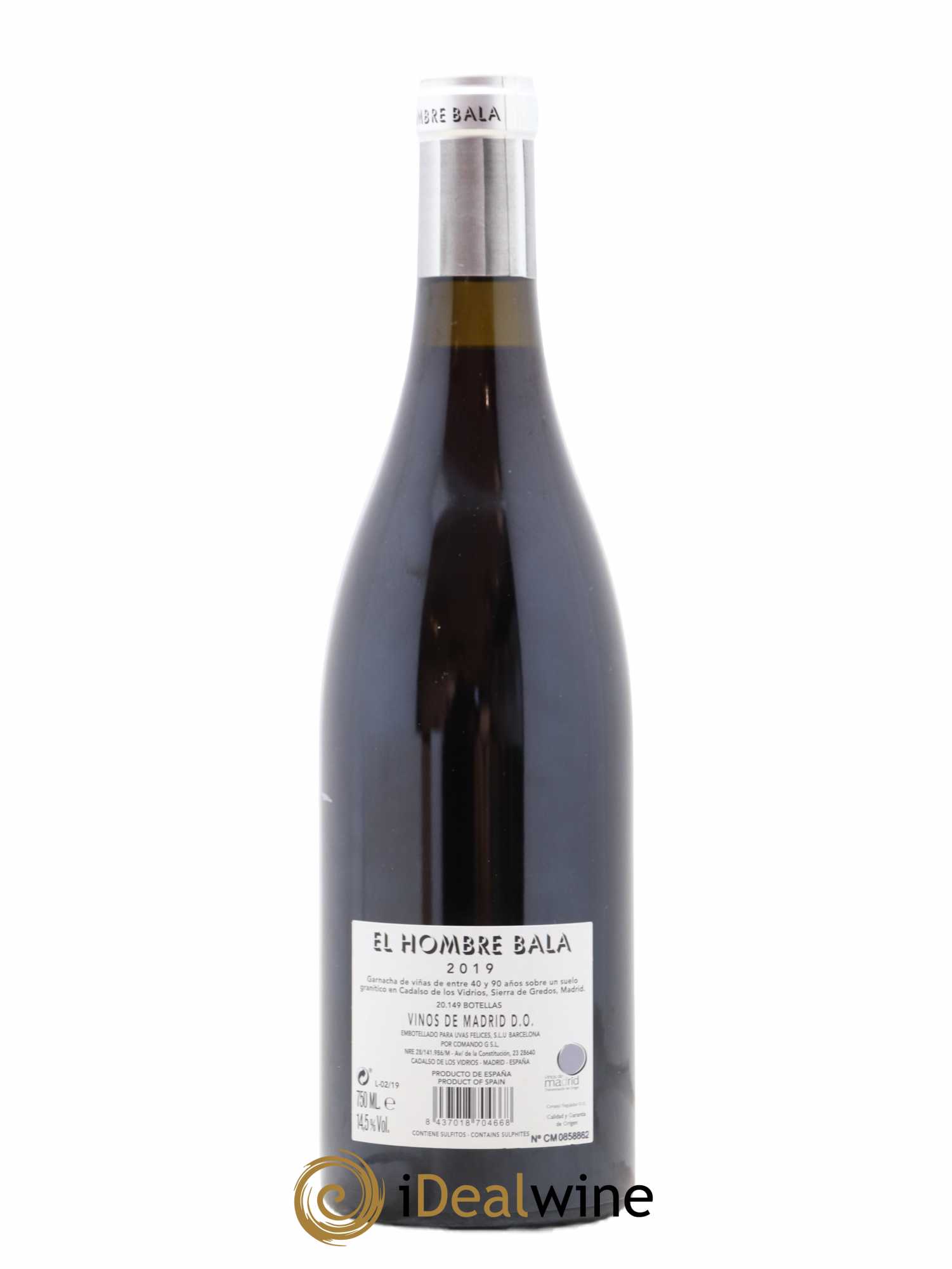 Espagne Vinos de Madrid El Hombre Bala Comando G 2019 - Lot de 1 bouteille - 1