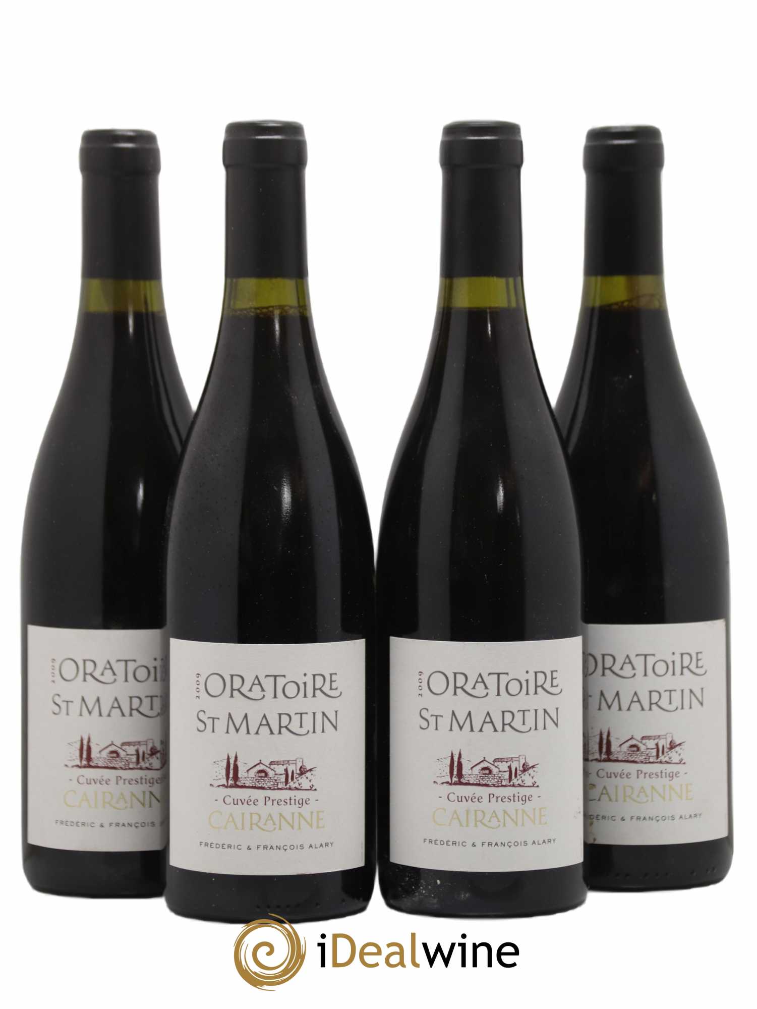 Côtes-du-Rhône-Villages Cairanne Oratoire Saint-Martin Cuvée Prestige Frédéric et François Alary 2009 - Lot de 4 bouteilles - 0