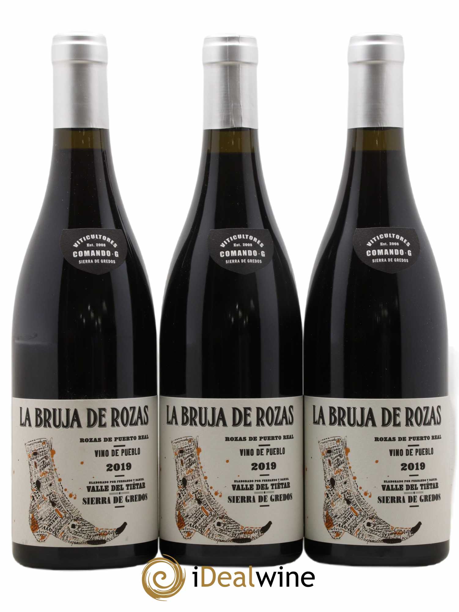 Vinos de Madrid DO Comando G La Bruja de Rozas 2019 - Lot de 3 bouteilles - 0
