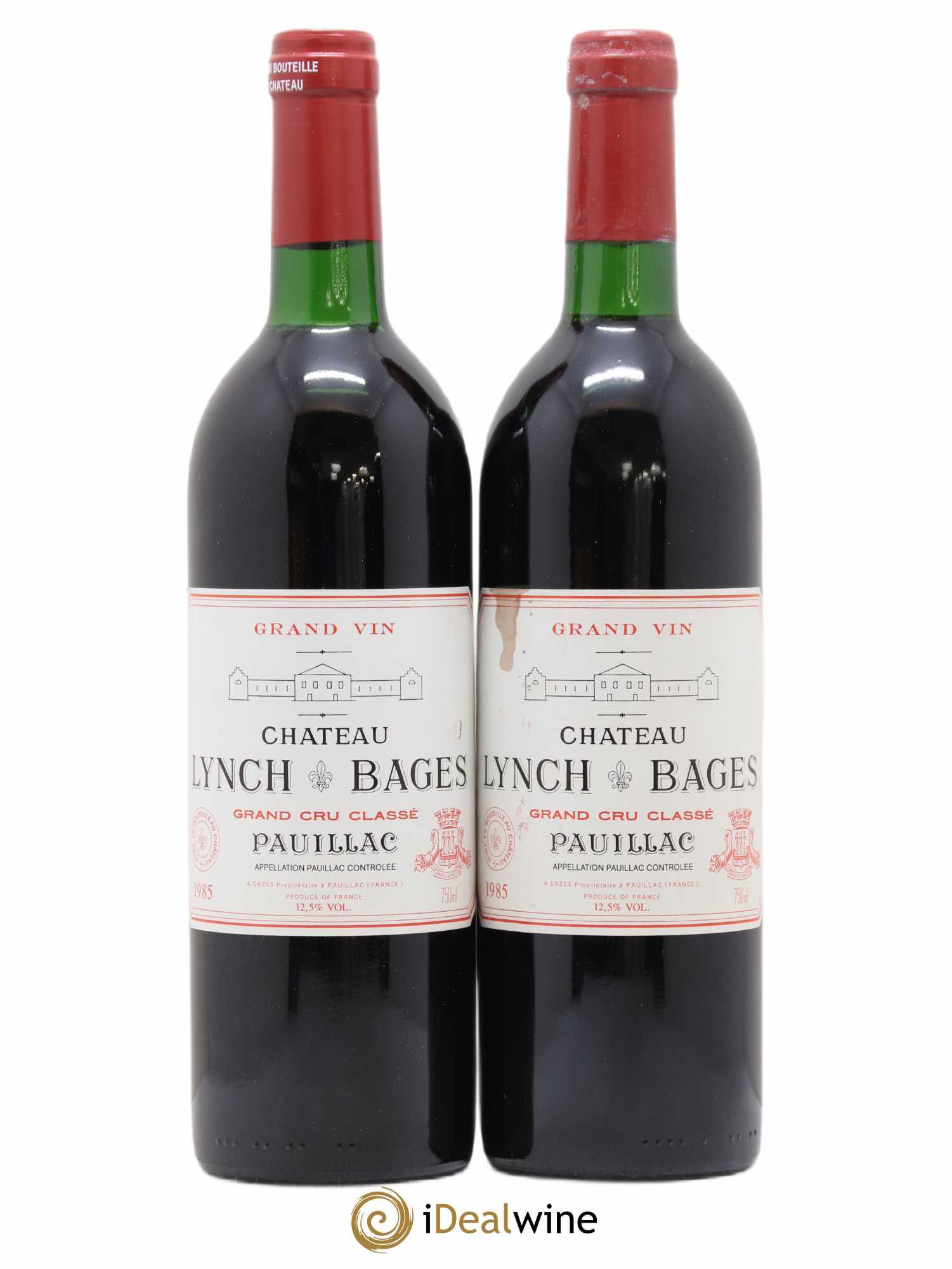 Château Lynch Bages 5ème Grand Cru Classé 1985 - Lot de 2 bouteilles - 0