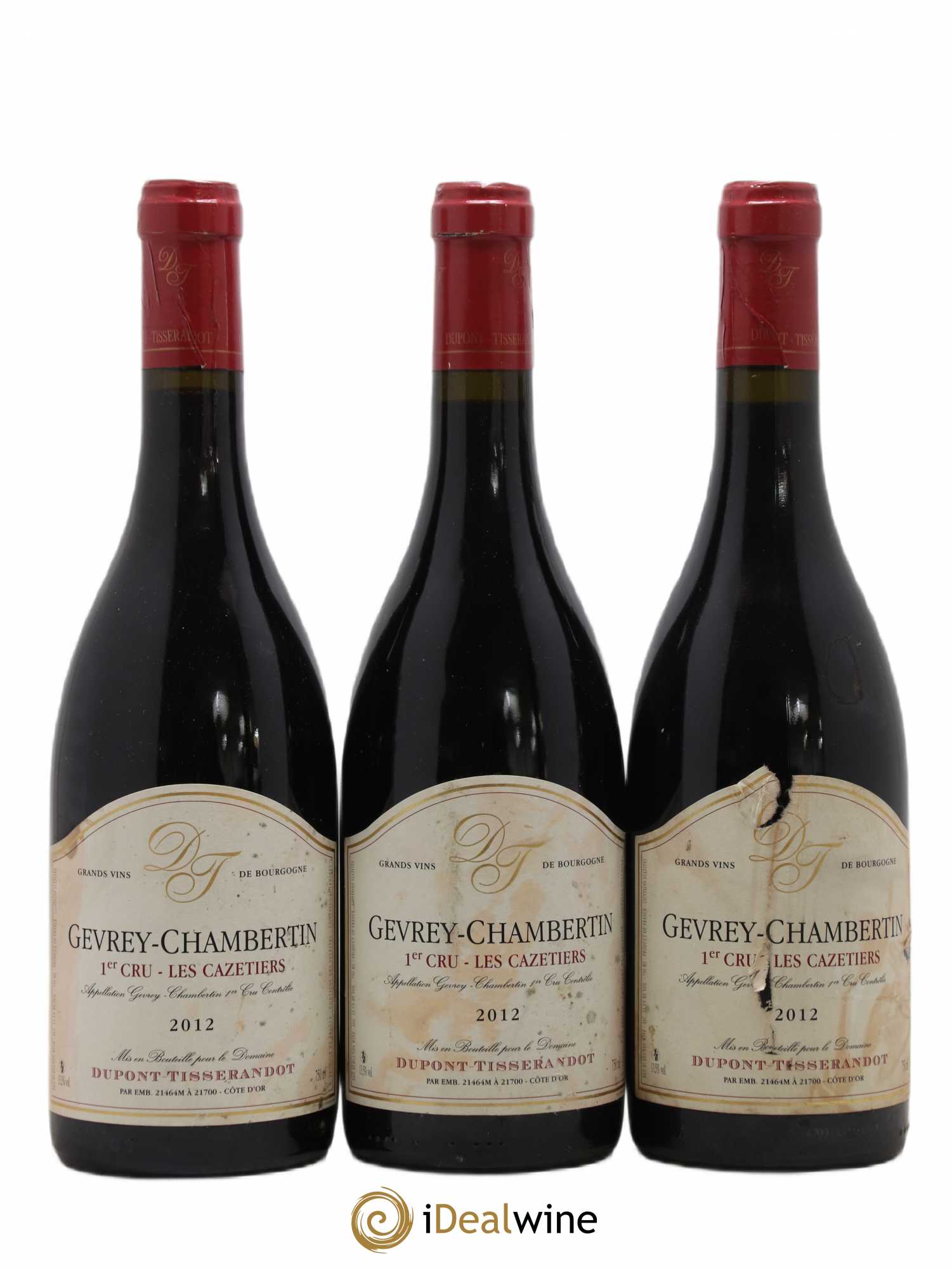 Gevrey-Chambertin 1er Cru Cazetiers Dupont-Tisserandot (Domaine) 2012 - Lot de 3 bouteilles - 0