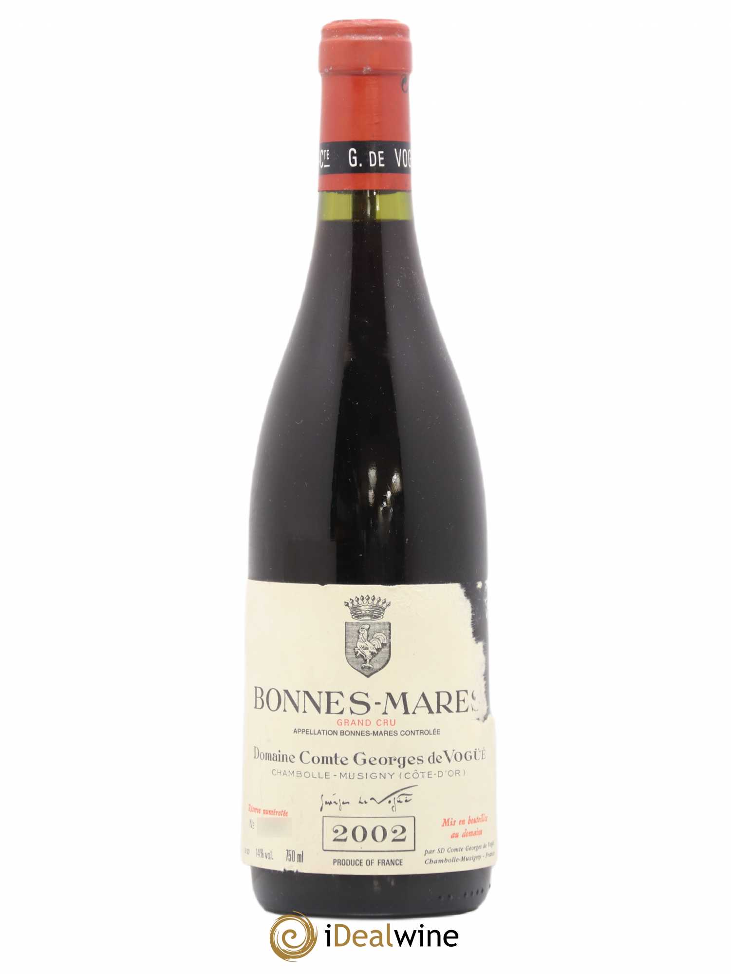 Bonnes-Mares Grand Cru Comte Georges de Vogüé 2002 - Lot of 1 bottle - 0