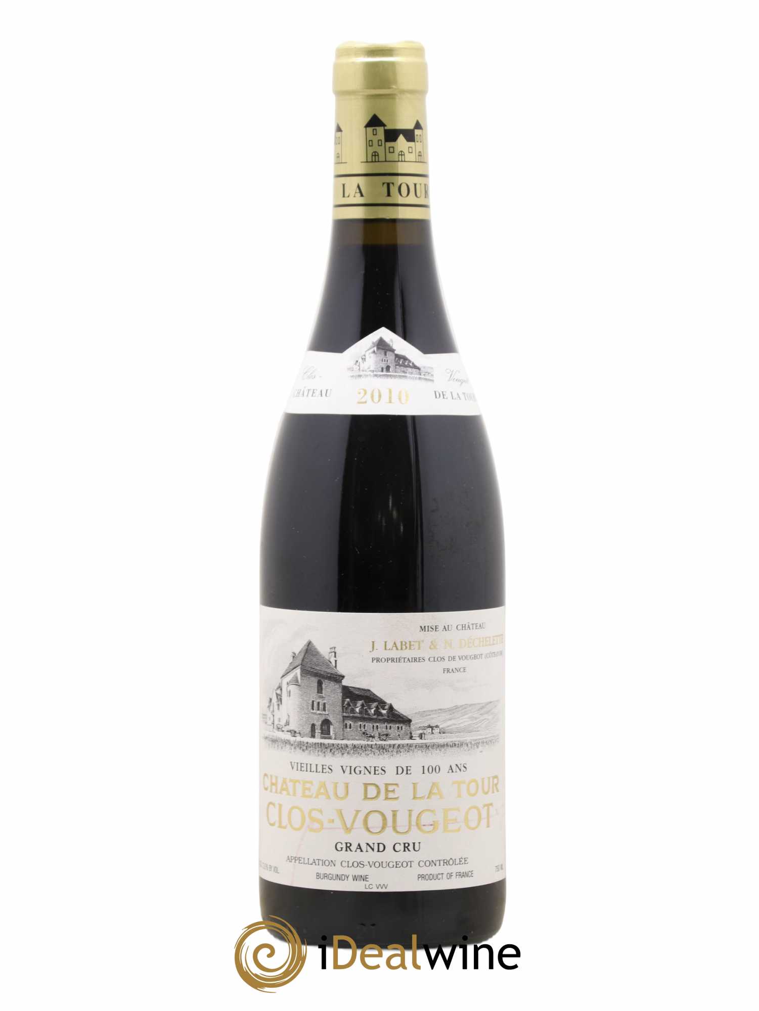 Clos de Vougeot Grand Cru Vieilles Vignes Château de La Tour 2010 - Lot de 1 bouteille - 0
