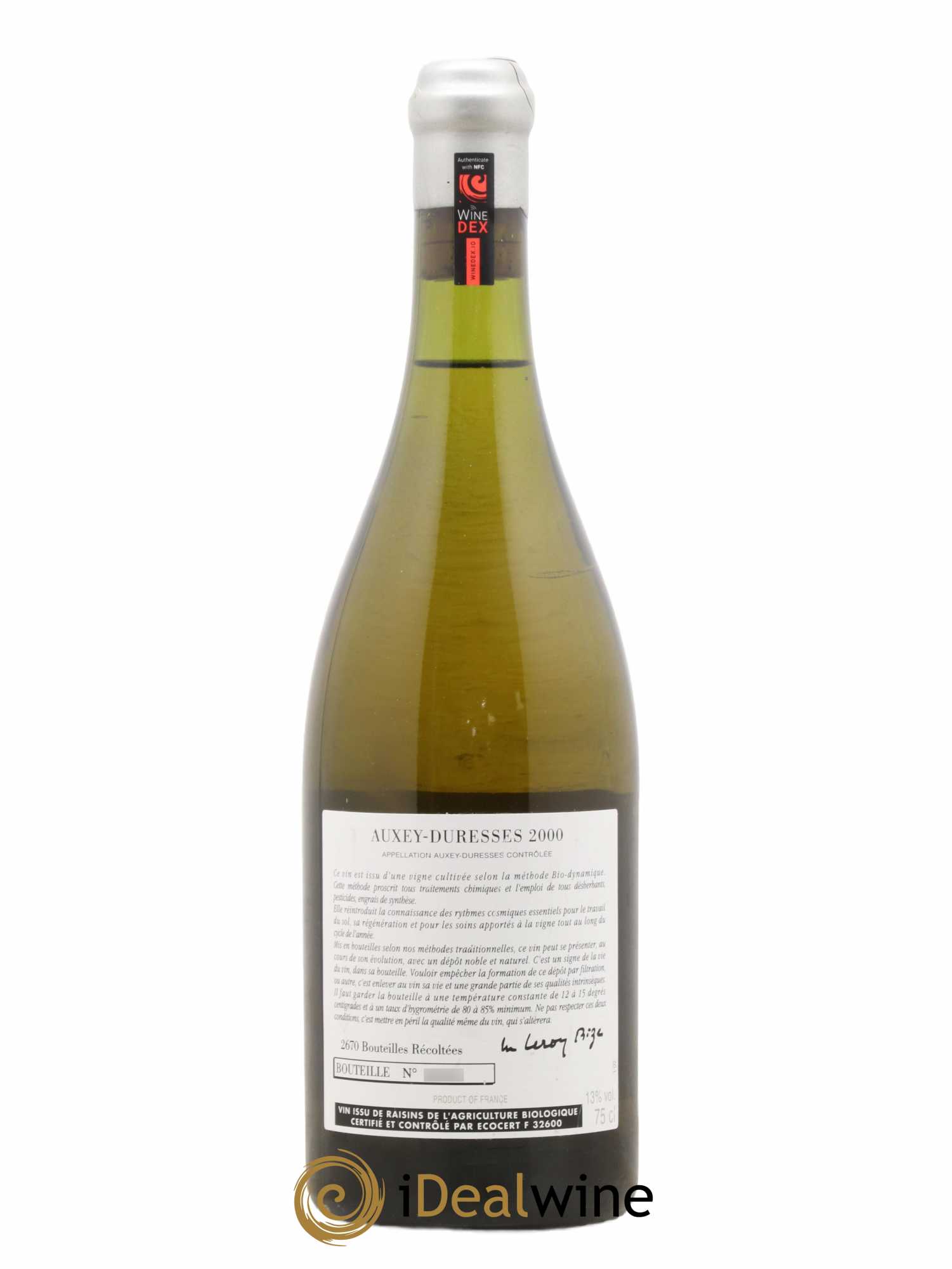 Auxey-Duresses d'Auvenay (Domaine) 2000 - Lot de 1 bouteille - 1