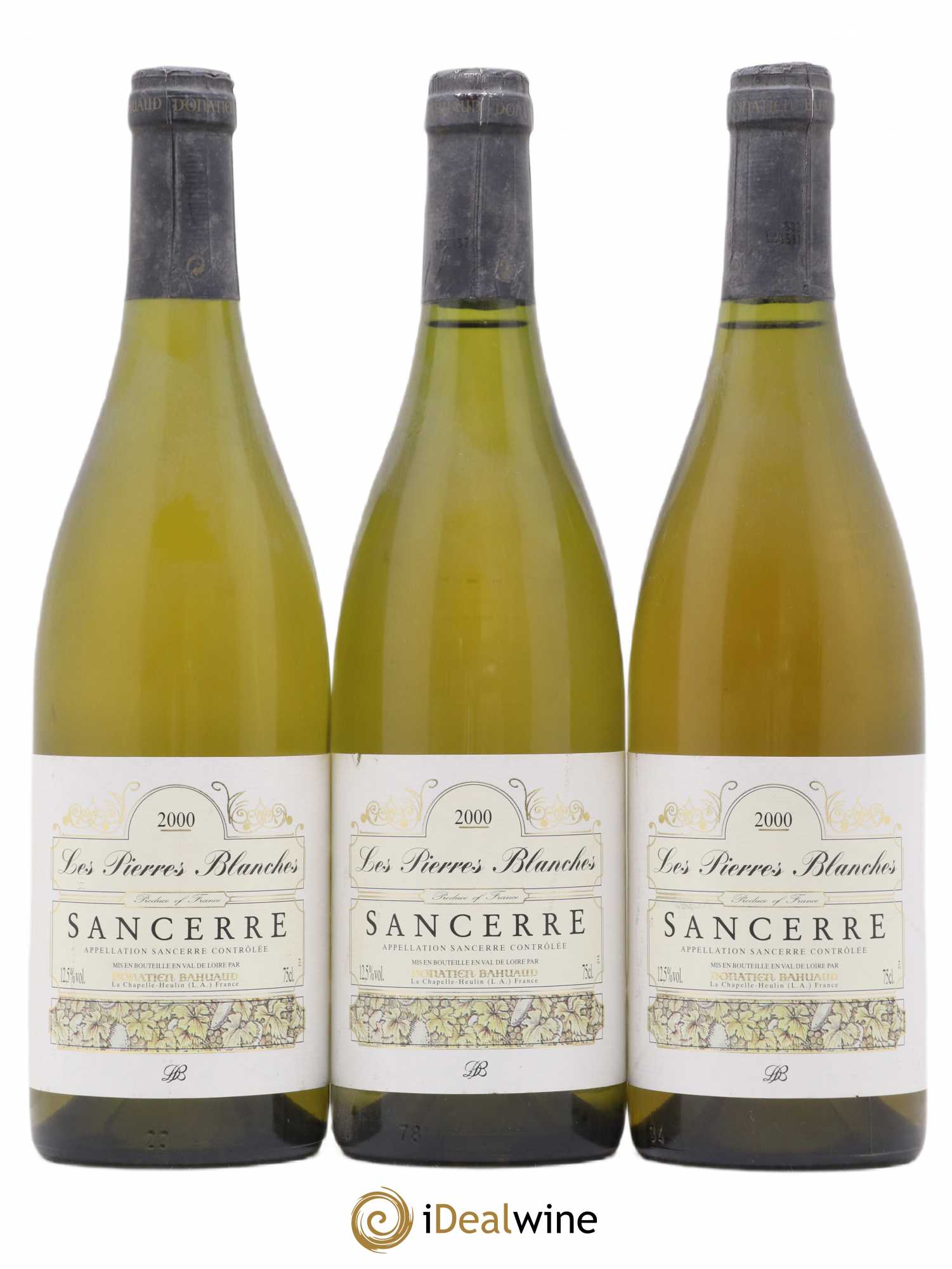 Sancerre Les Pierres Blanches Donatien Berhuard (no reserve) 2000 - Lot of 3 bottles - 0