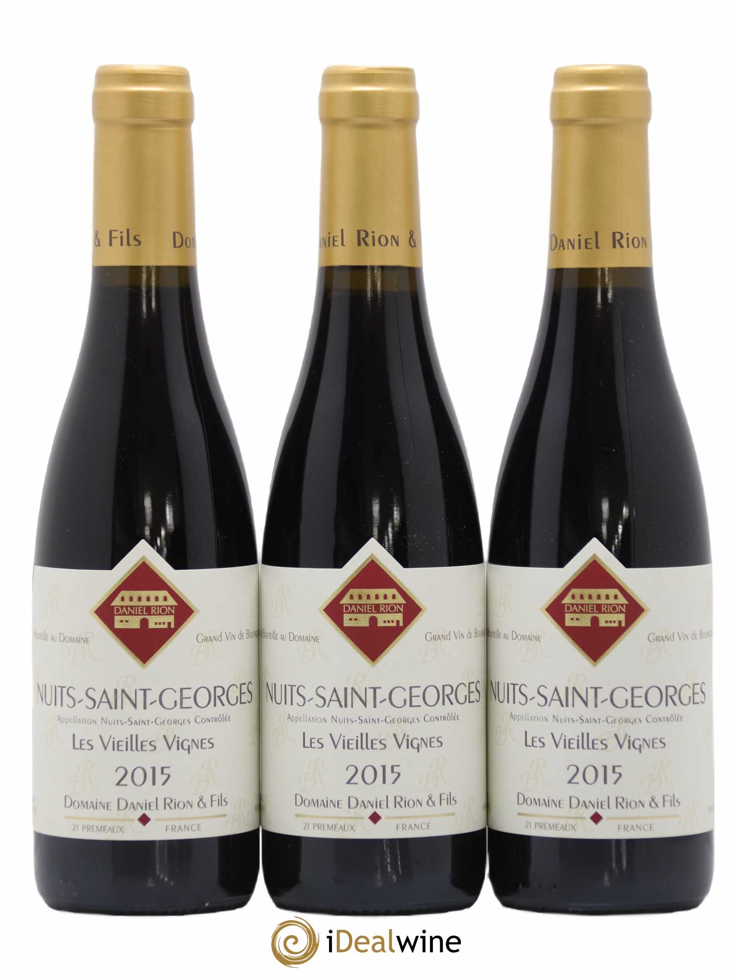Nuits-Saint-Georges Vieilles Vignes Daniel Rion 2015 - Lot de 12 demi bouteilles - 1