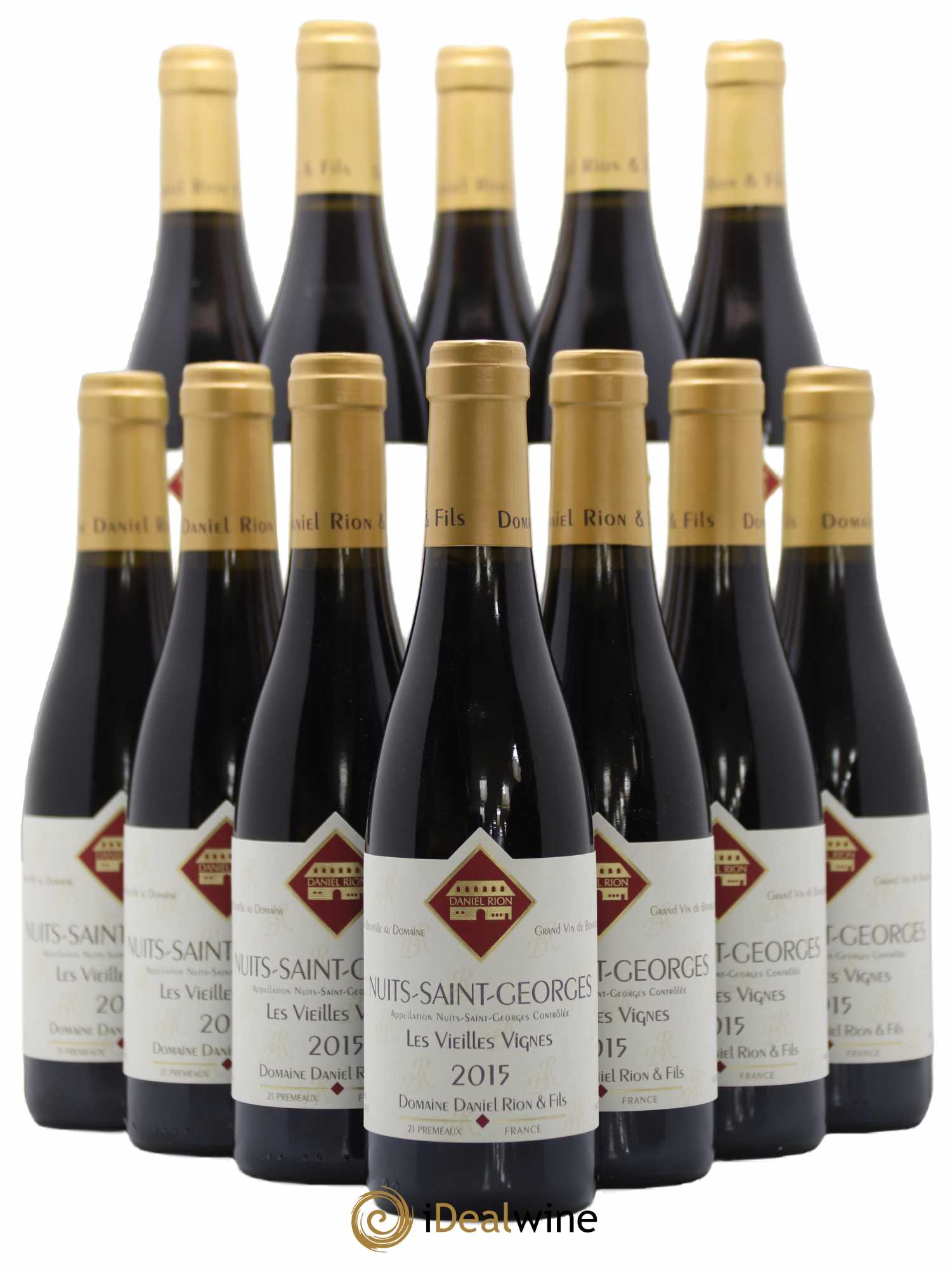 Nuits-Saint-Georges Vieilles Vignes Daniel Rion 2015 - Lot de 12 demi bouteilles - 0