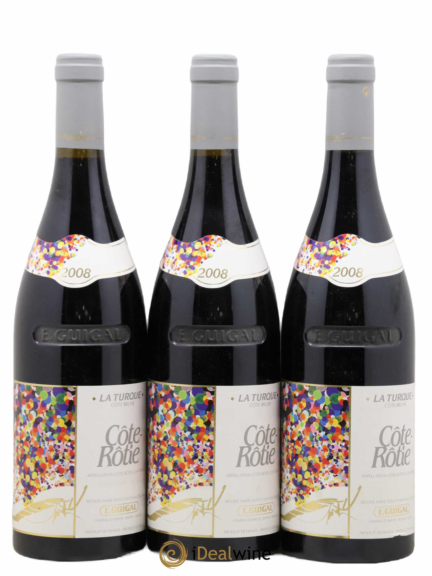 Côte-Rôtie La Turque Guigal 2008 - Lot de 3 bouteilles - 0