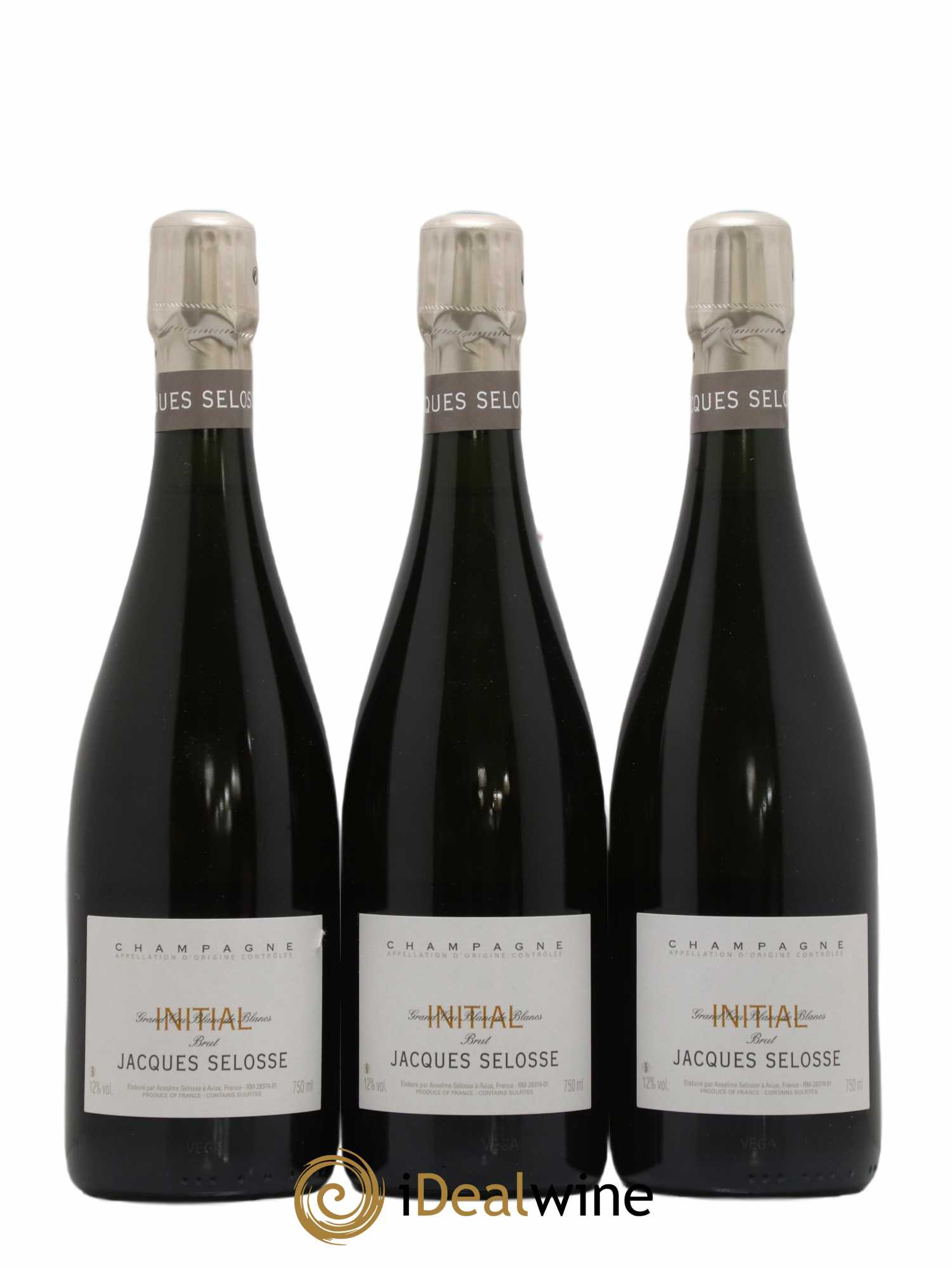Initial Brut Jacques Selosse - Lot de 3 bouteilles - 0