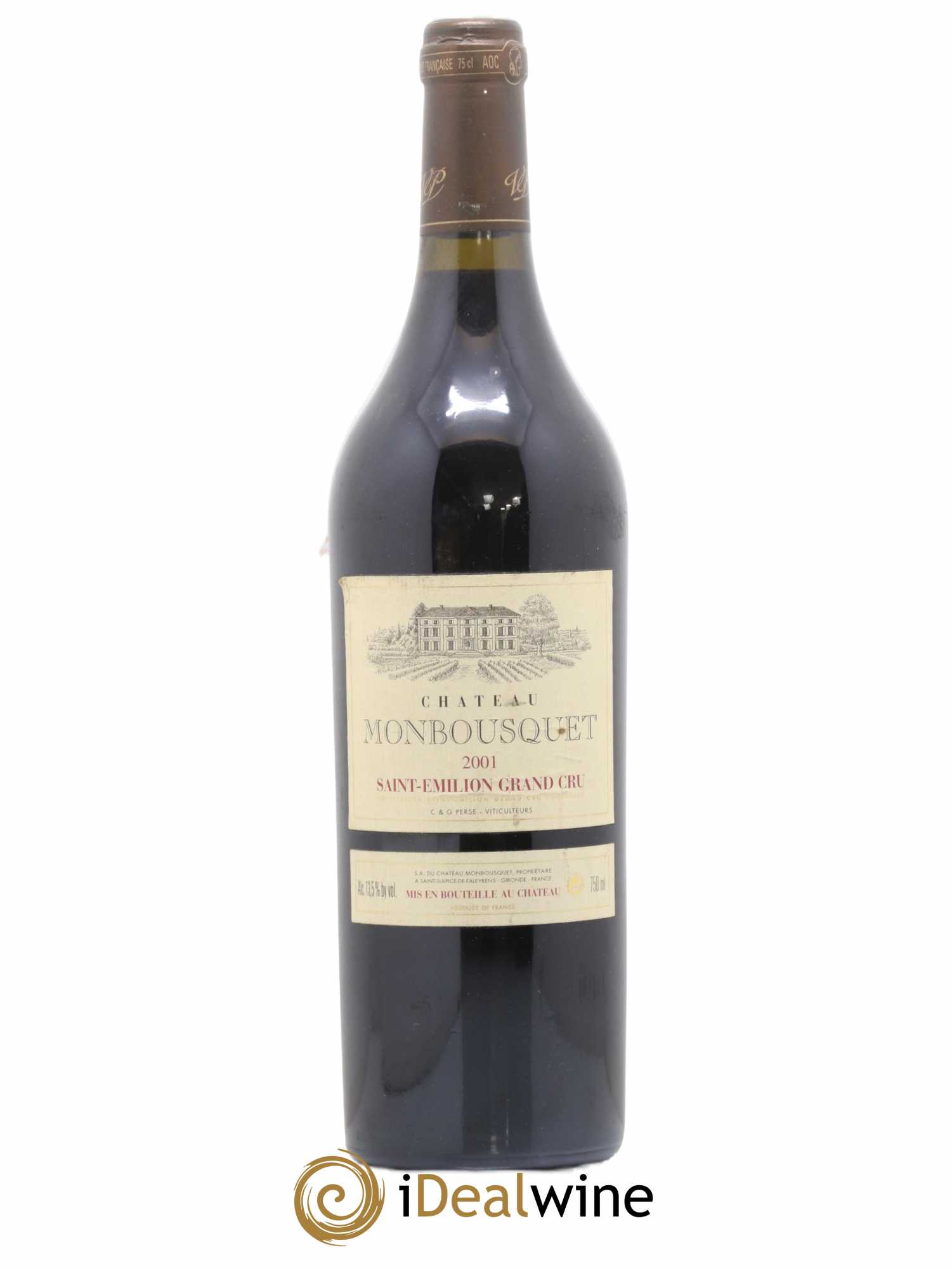 Château Monbousquet Grand Cru Classé 2001 - Lot de 1 bouteille - 0