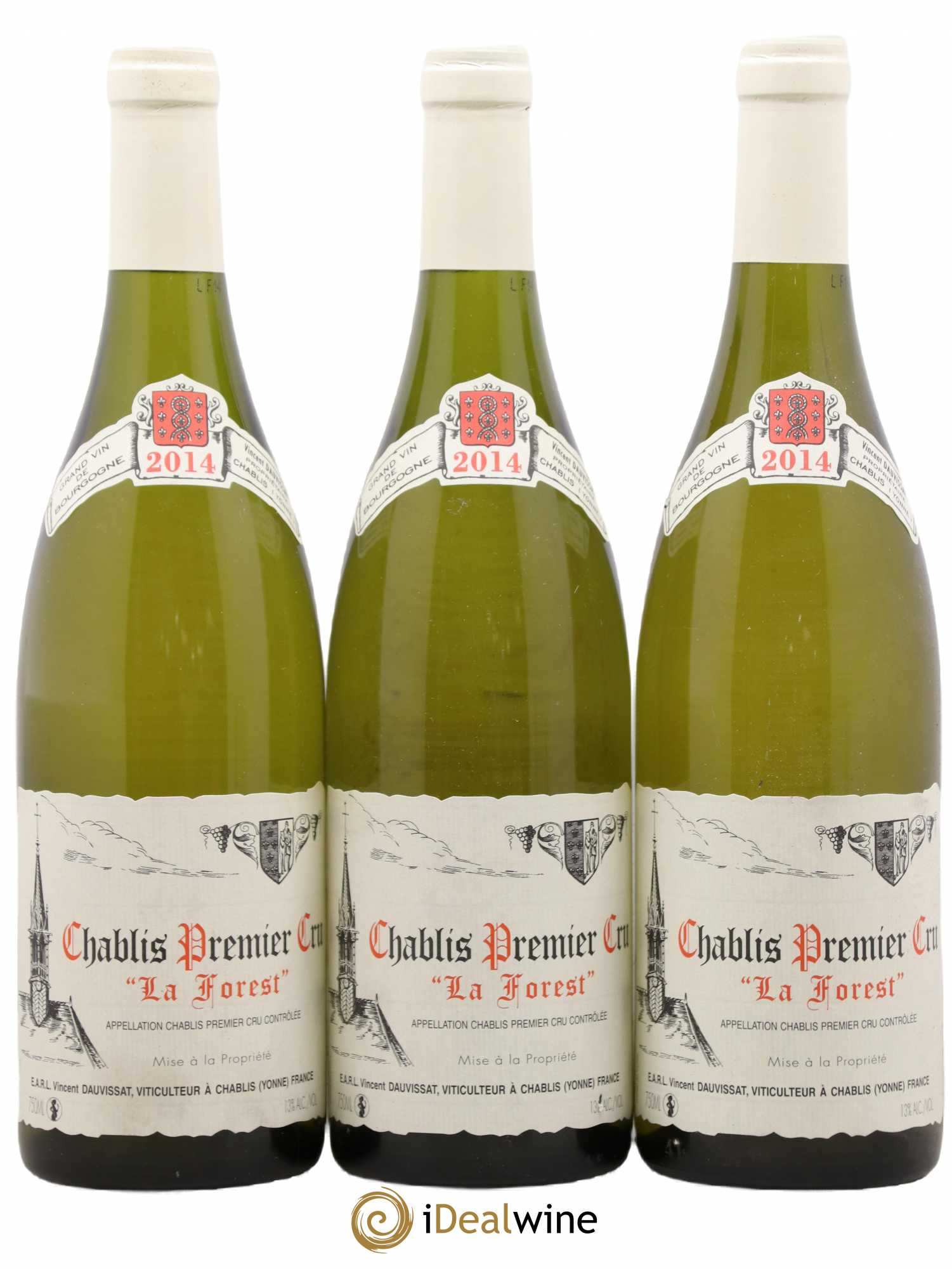 Chablis 1er Cru La Forest Vincent Dauvissat (Domaine) 2014 - Lot de 3 bouteilles - 0