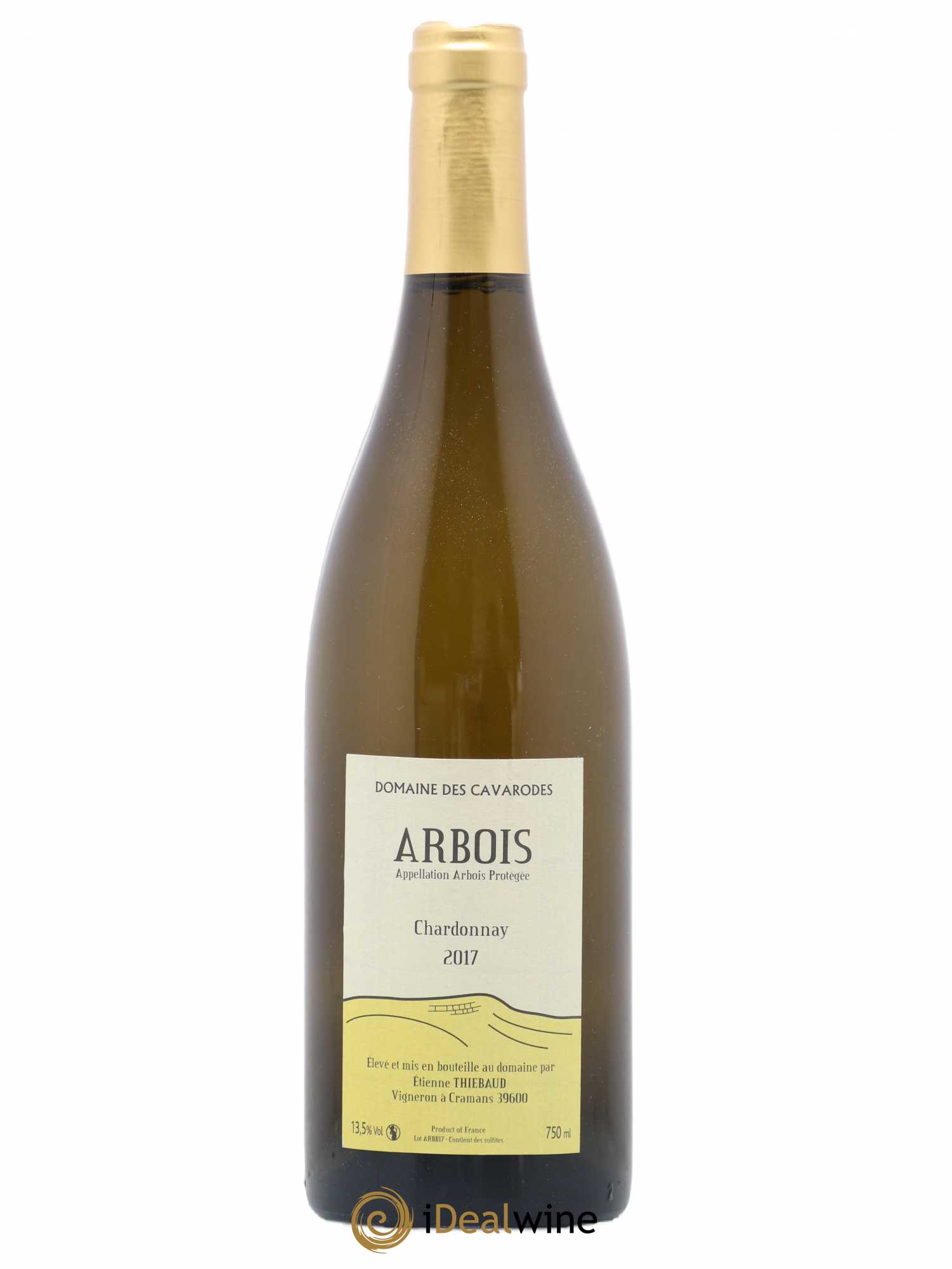 Arbois Chardonnay Cavarodes (Domaine des) - Etienne Thiébaud (no reserve) 2017 - Lot of 1 bottle - 0