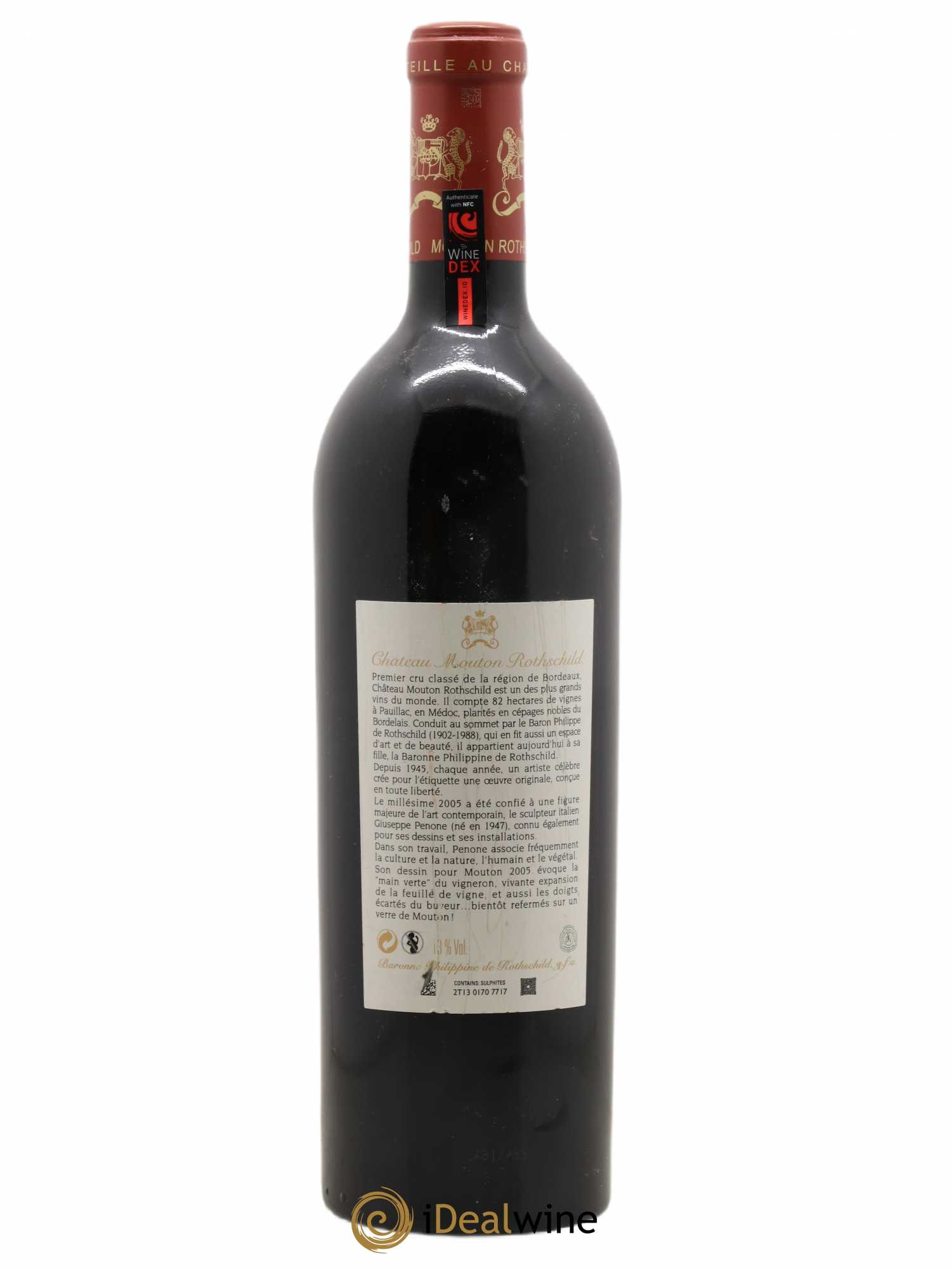 Château Mouton Rothschild 1er Grand Cru Classé 2005 - Posten von 1 Flasche - 1