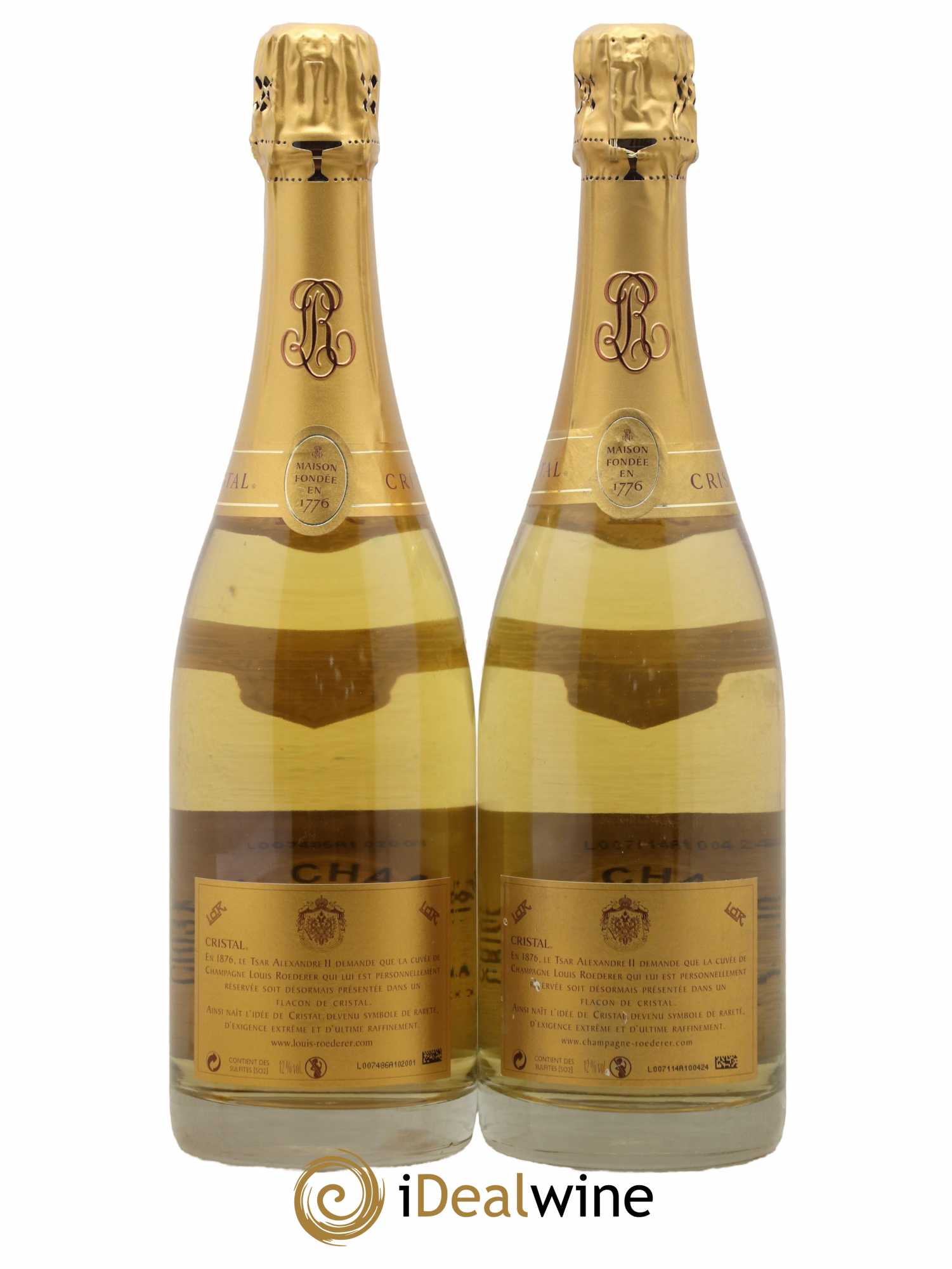 Cristal Louis Roederer 2002 - Lot de 2 bouteilles - 2