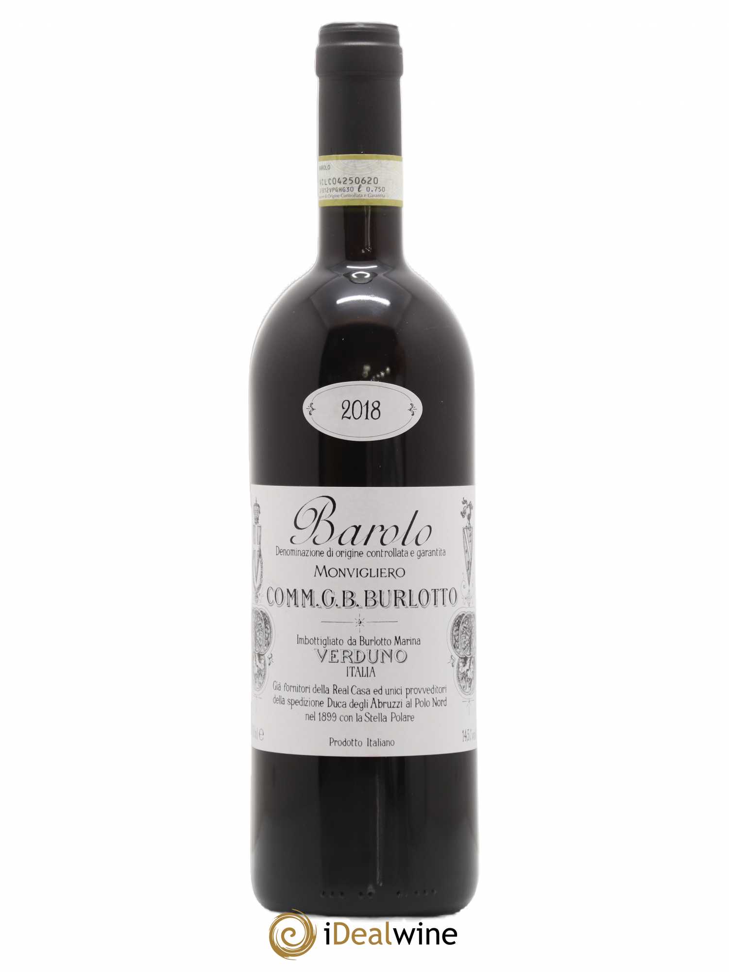 Barolo DOCG Monvigliero Comm. Giovan Battista Burlotto 2018 - Lot de 1 bouteille - 0