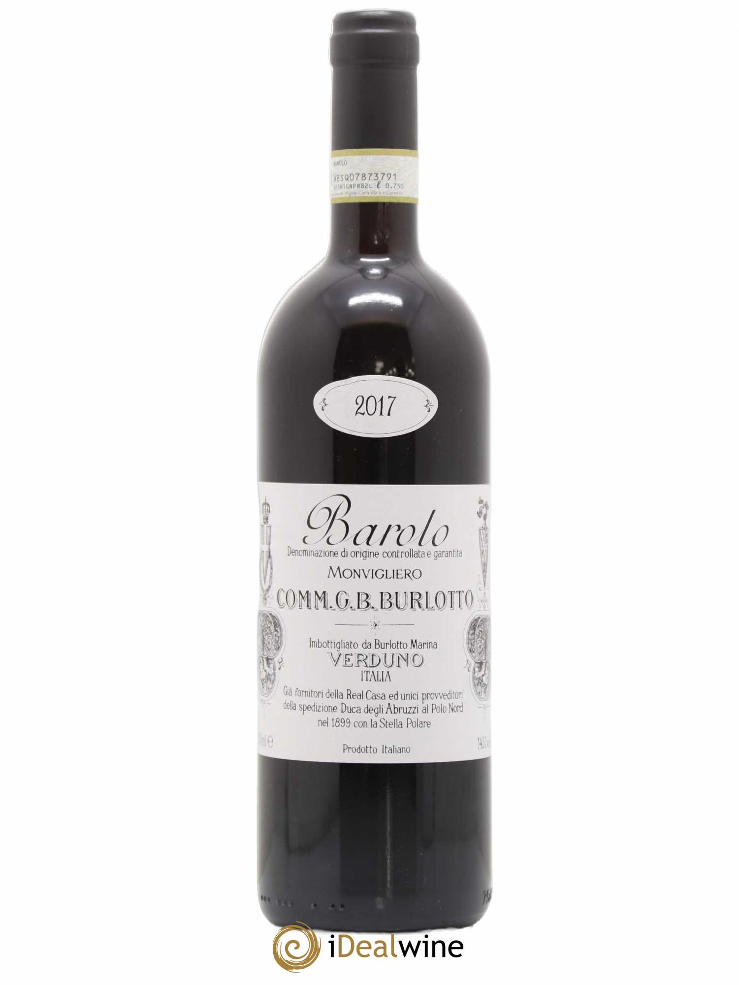 Barolo DOCG Monvigliero Comm. Giovan Battista Burlotto 2017 - Lot de 1 bouteille - 0