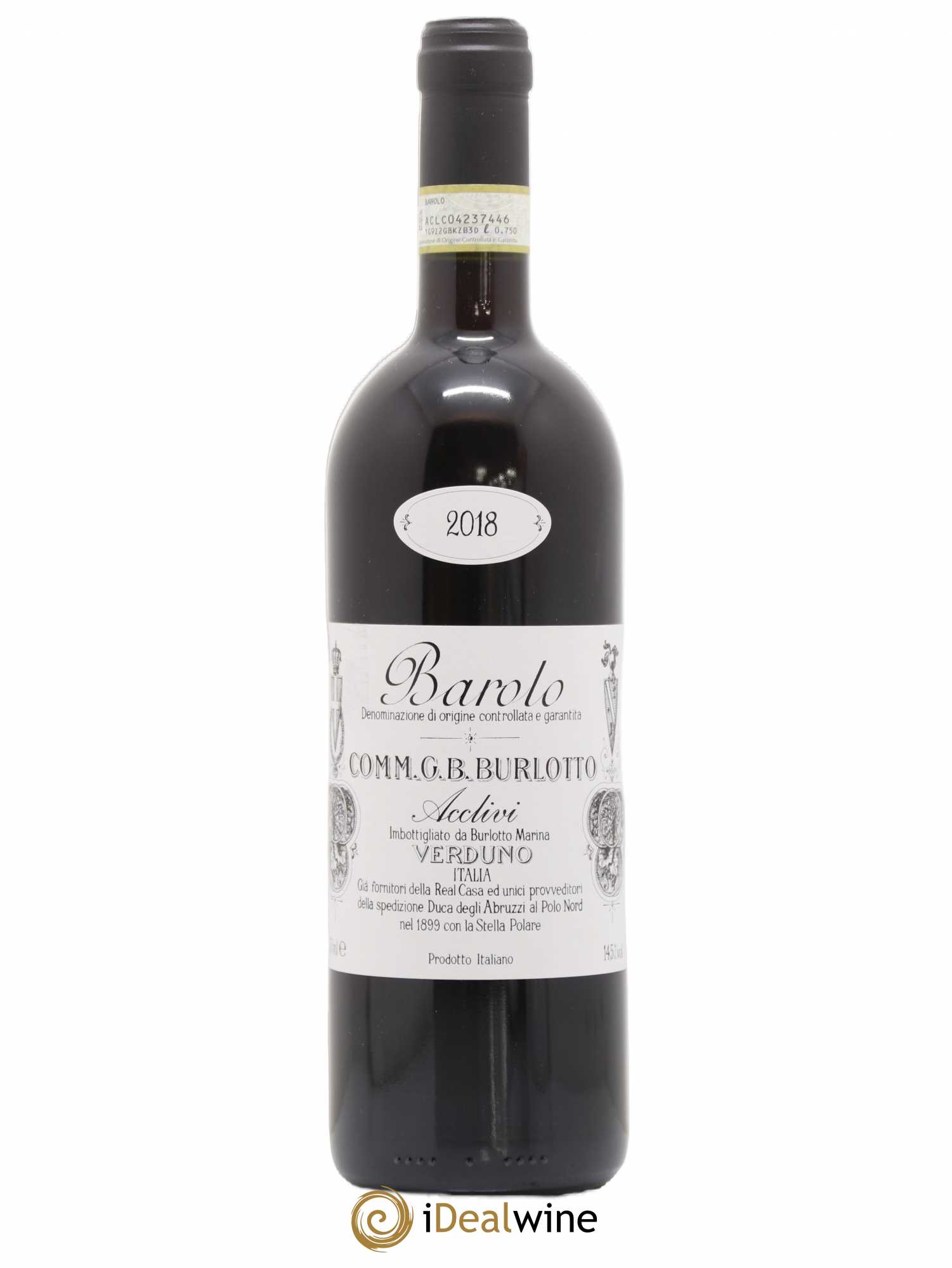 Barolo DOCG Acclivi Comm. Giovan Battista Burlotto 2018 - Lot de 1 bouteille - 0