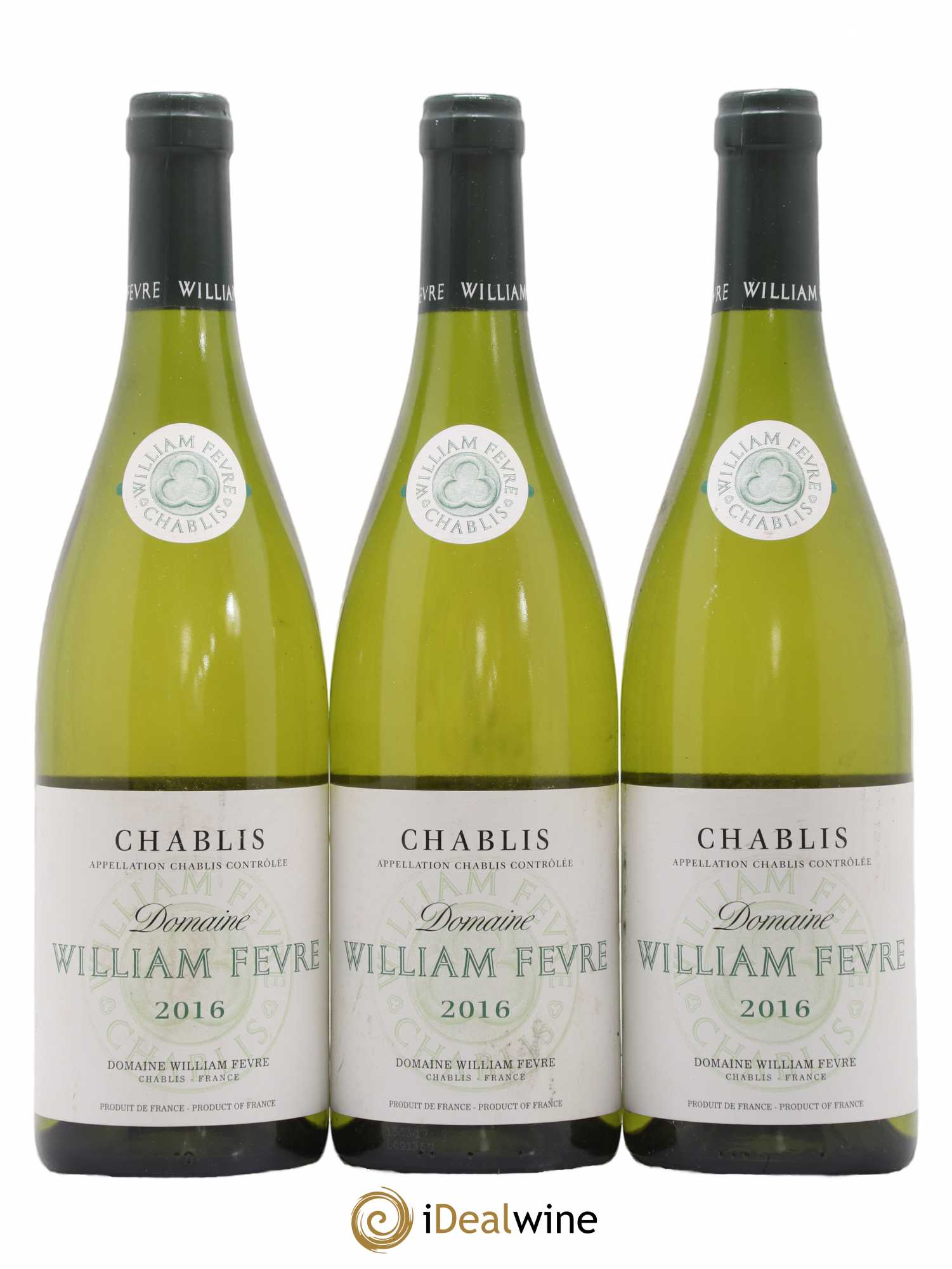 Chablis William Fèvre 2016 - Lot of 3 bottles - 0