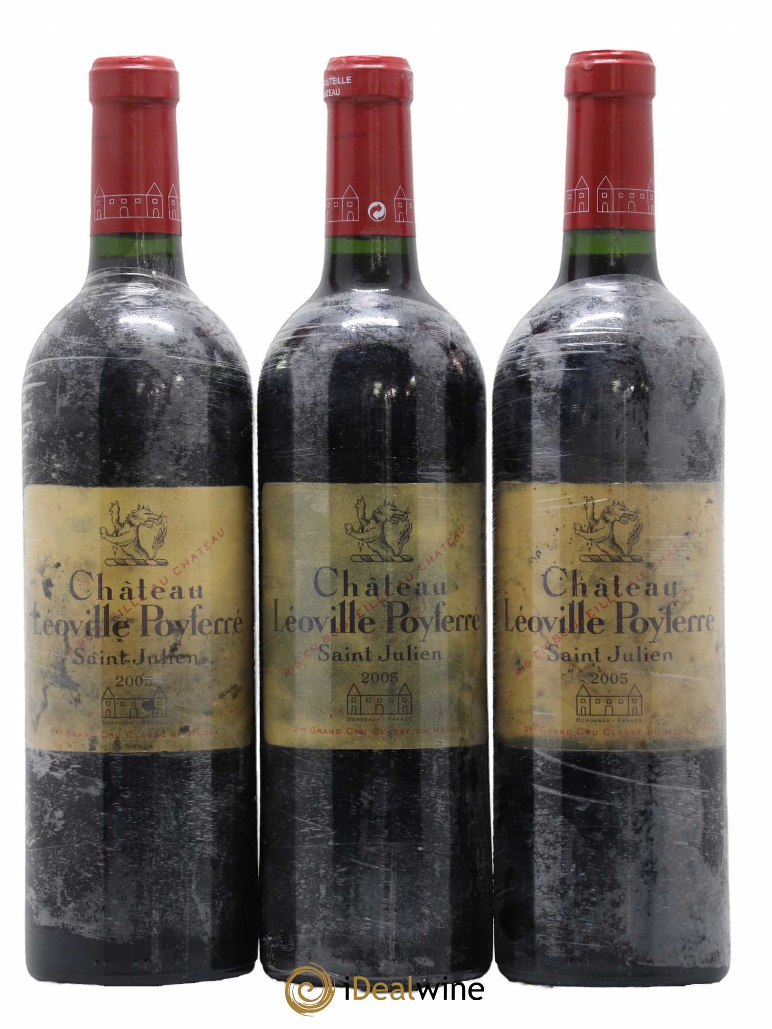 Château Léoville Poyferré 2ème Grand Cru Classé 2005 - Lot de 3 bouteilles - 0