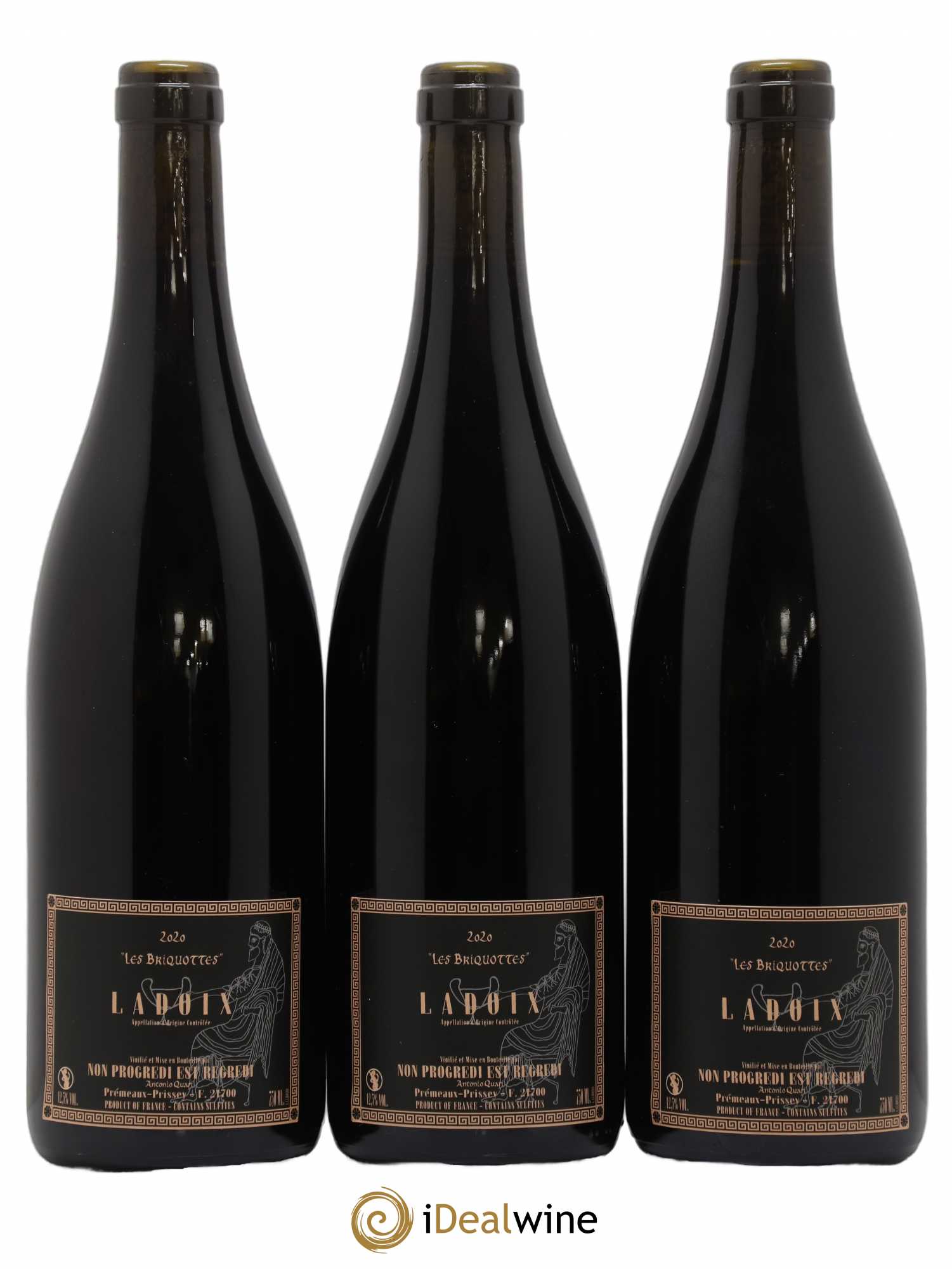 Ladoix Les Briquottes Antonio Quari Non Progredi Est Regredi 2020 - Lot of 3 bottles - 1