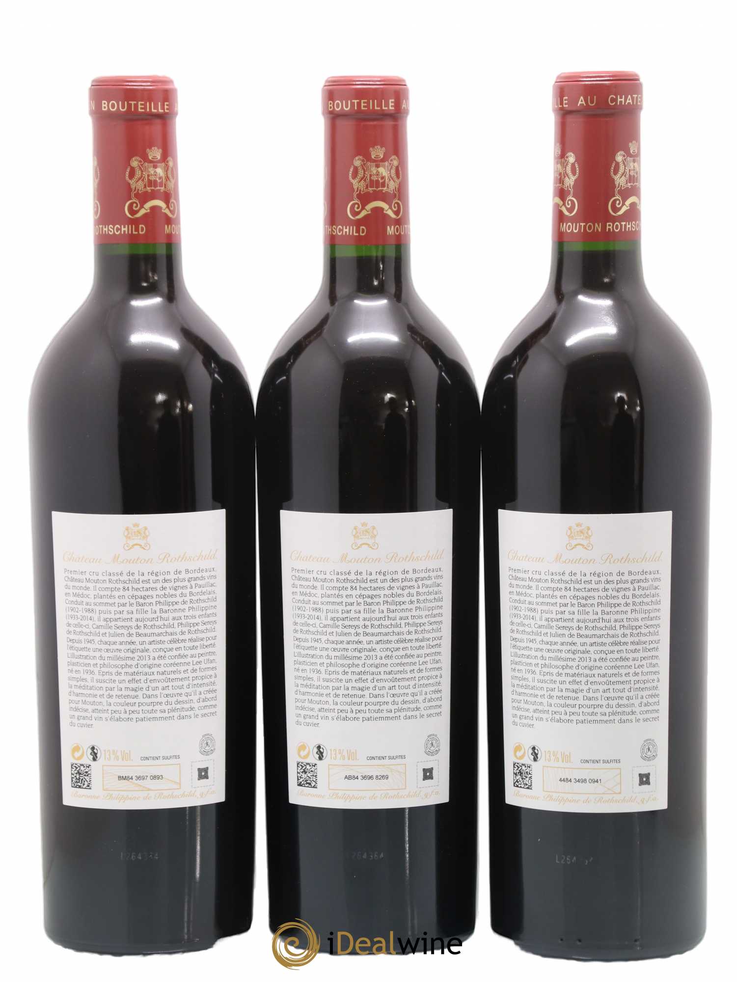 Château Mouton Rothschild 1er Grand Cru Classé 2013 - Posten von 3 Flaschen - 1