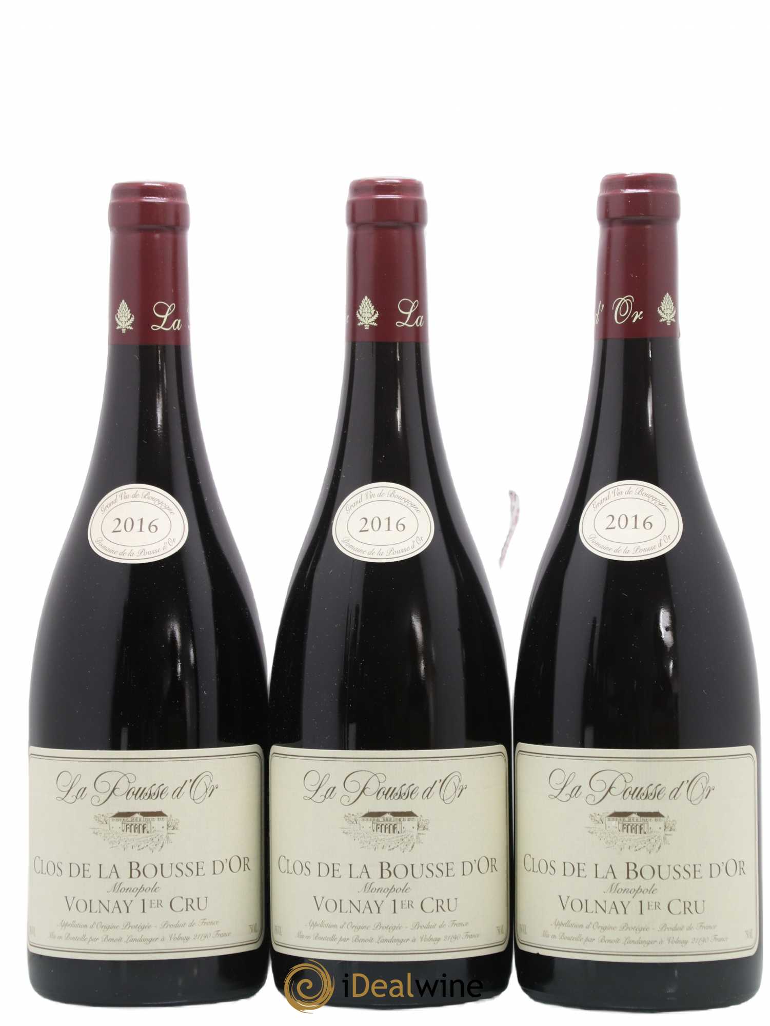 Volnay 1er Cru Clos de la Bousse d'Or La Pousse d'Or (Domaine de) 2016 - Lot of 3 bottles - 0
