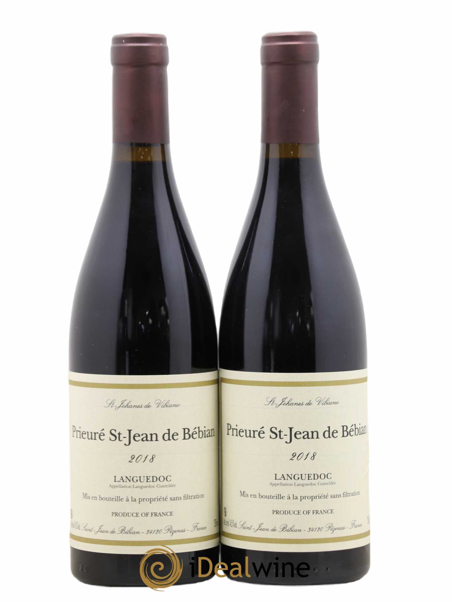 Languedoc Prieuré St-Jean de Bébian 2018 - Lot of 2 bottles - 0