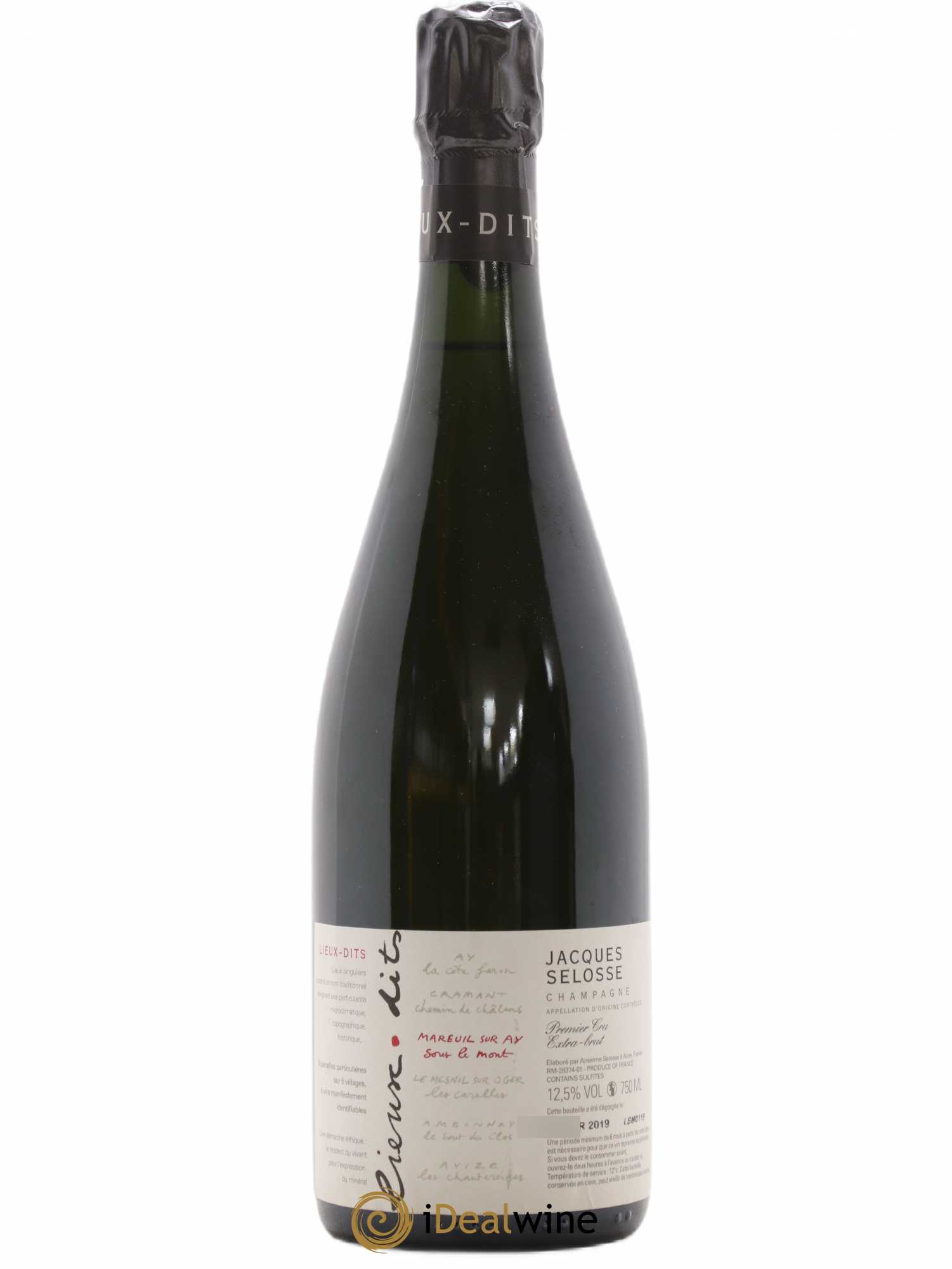 Mareuil sur Ay Sous le Mont Extra-Brut Jacques Selosse (sans prix de réserve) - Lot de 1 bouteille - 0