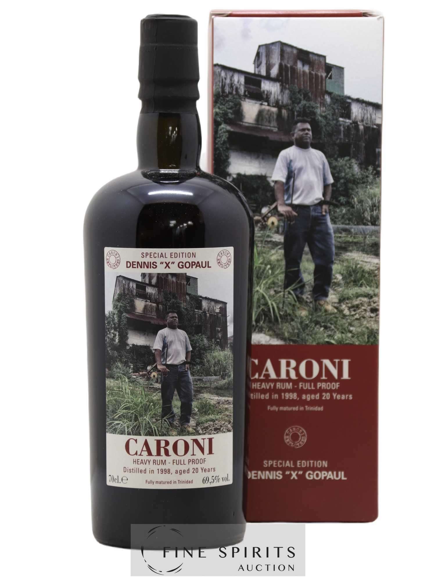 Caroni 20 years 1998 Velier Special Edition Dennis X Gopaul One of 1151 - bottled 2018 Employee Serie - Lot de 1 bouteille - 0