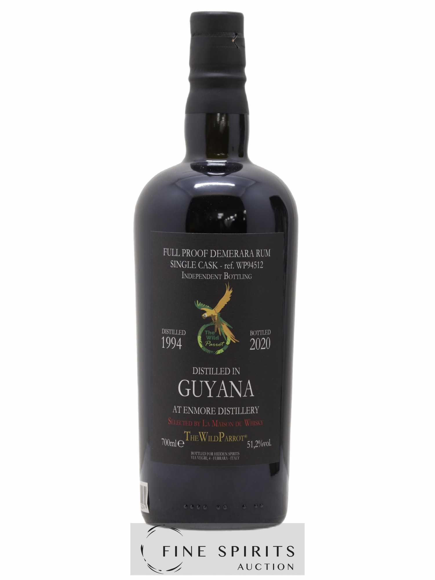 Enmore 1994 Hidden Spirits The Wild Parrot Single Cask n°WP94512 - bottled 2020 LMDW Full Proof - Lot de 1 bouteille - 1