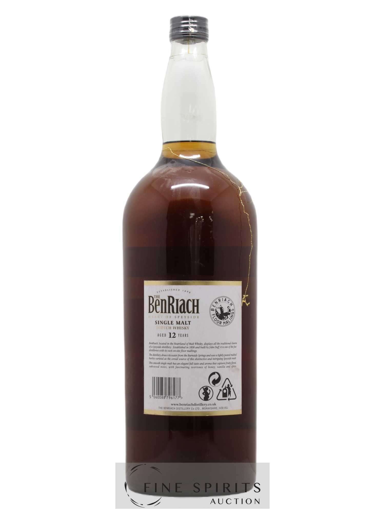 Benriach 12 years Of. (4,5L) - Lot de 1 bouteille - 1