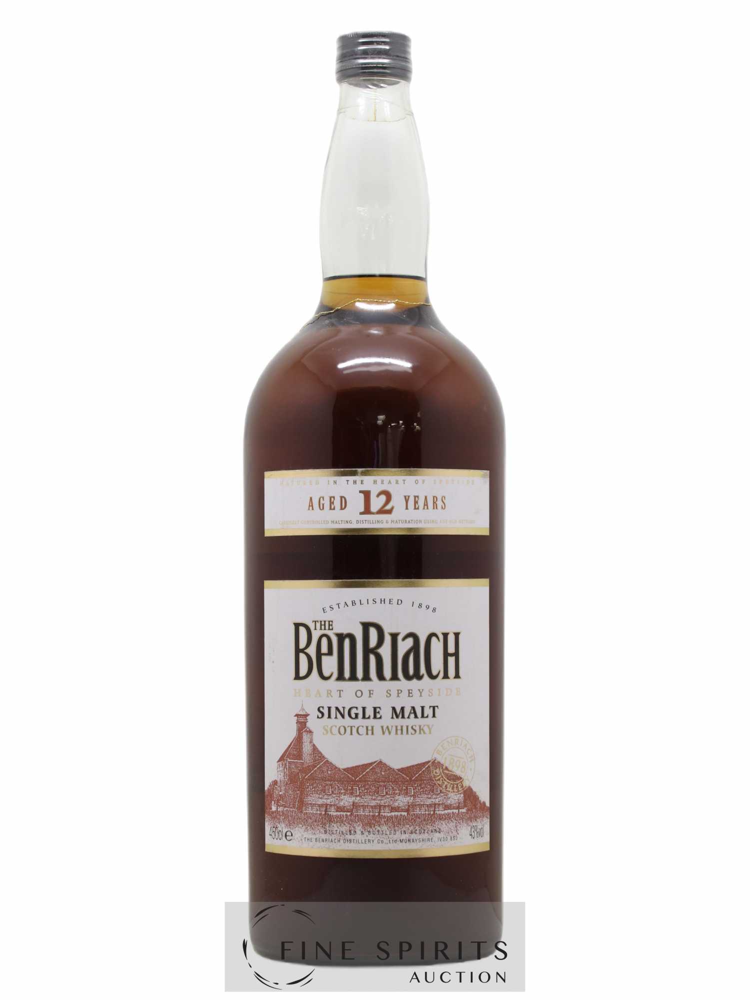 Benriach 12 years Of. (4,5L) - Lot de 1 bouteille - 0