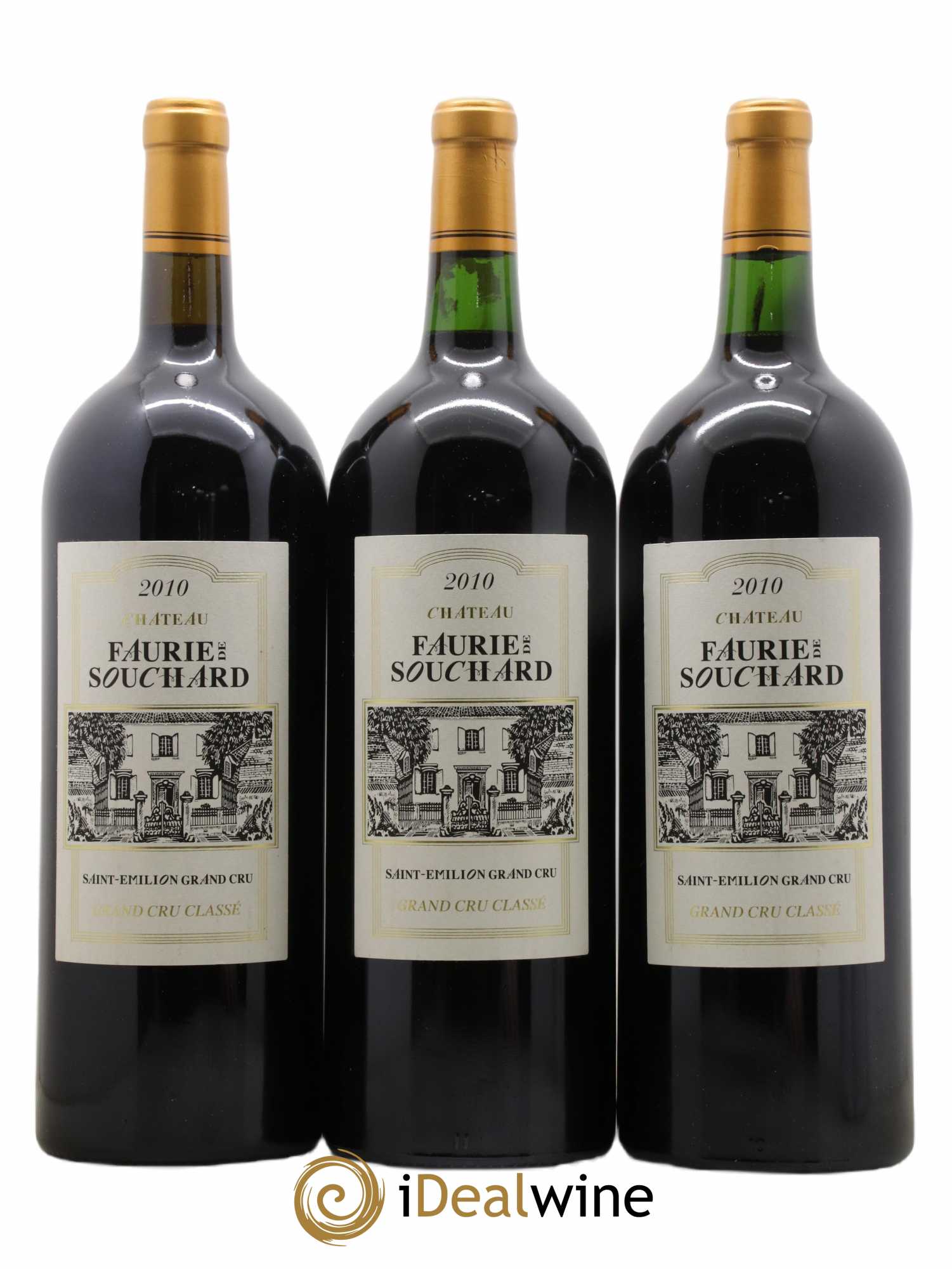 Château Faurie de Souchard Grand Cru Classé 2010 - Lot de 3 magnums - 0