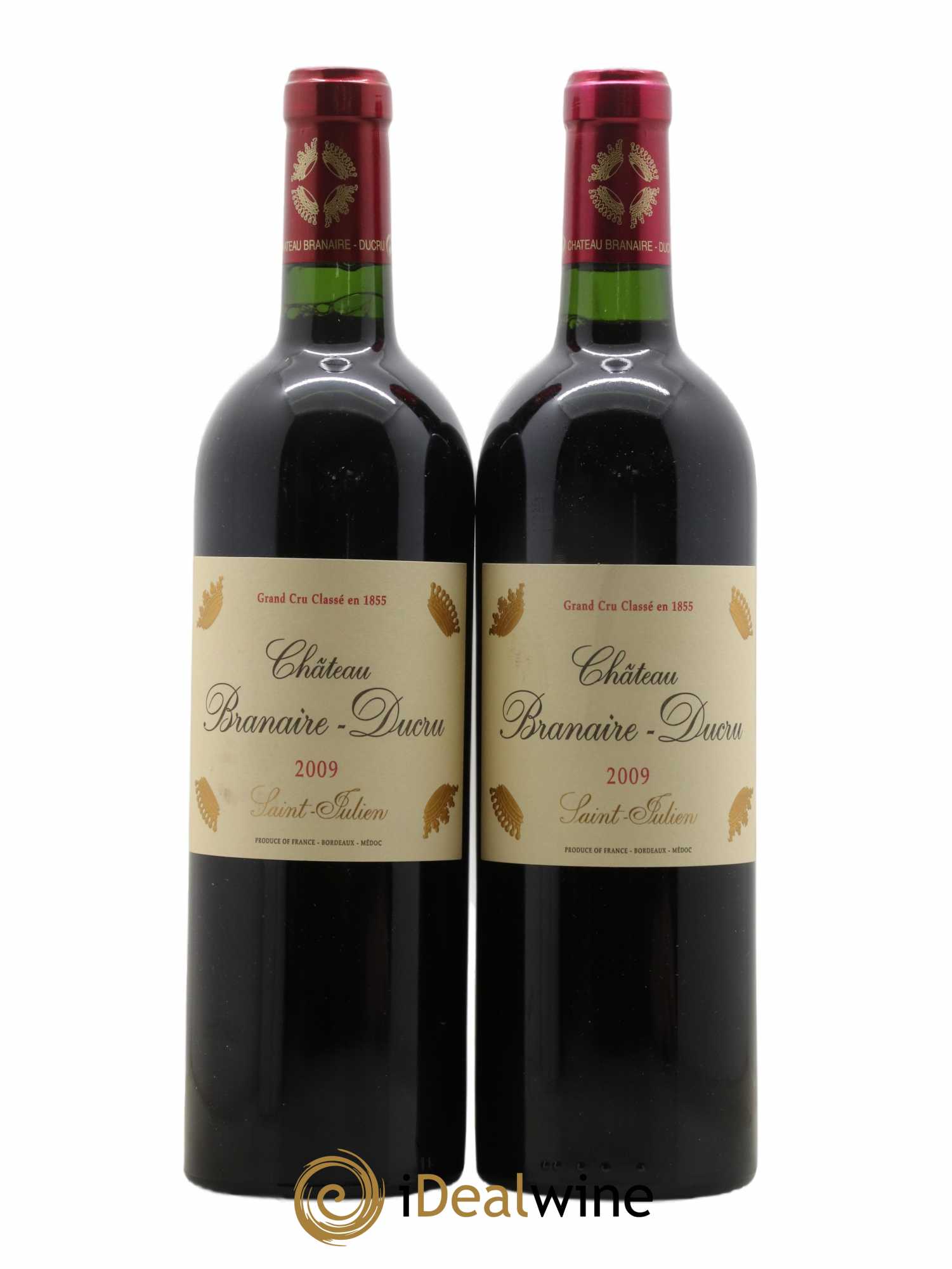Château Branaire Ducru 4ème Grand Cru Classé 2009 - Lotto di 2 bottiglie - 0