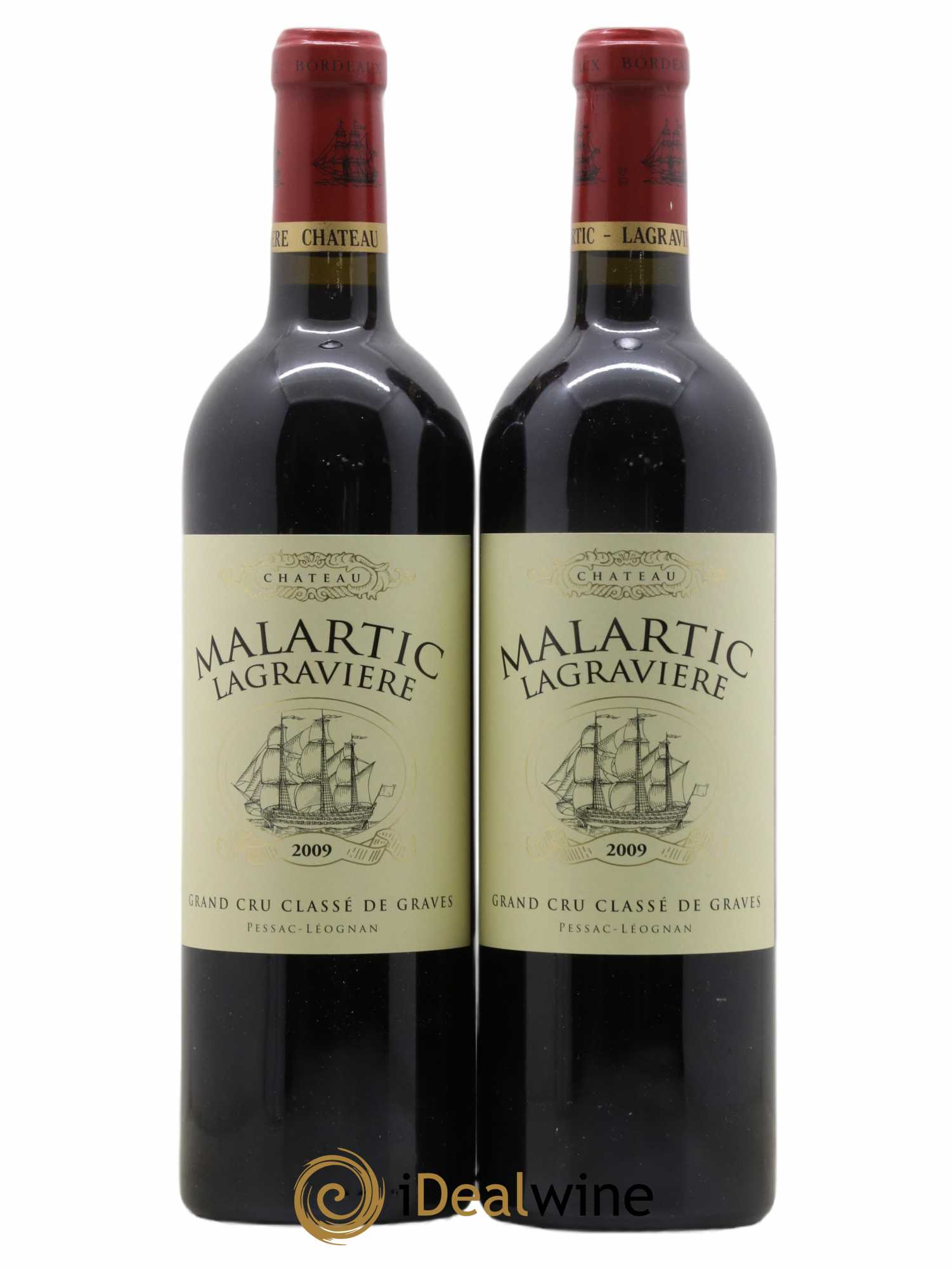 Château Malartic-Lagravière Cru Classé de Graves 2009 - Lot of 2 bottles - 0