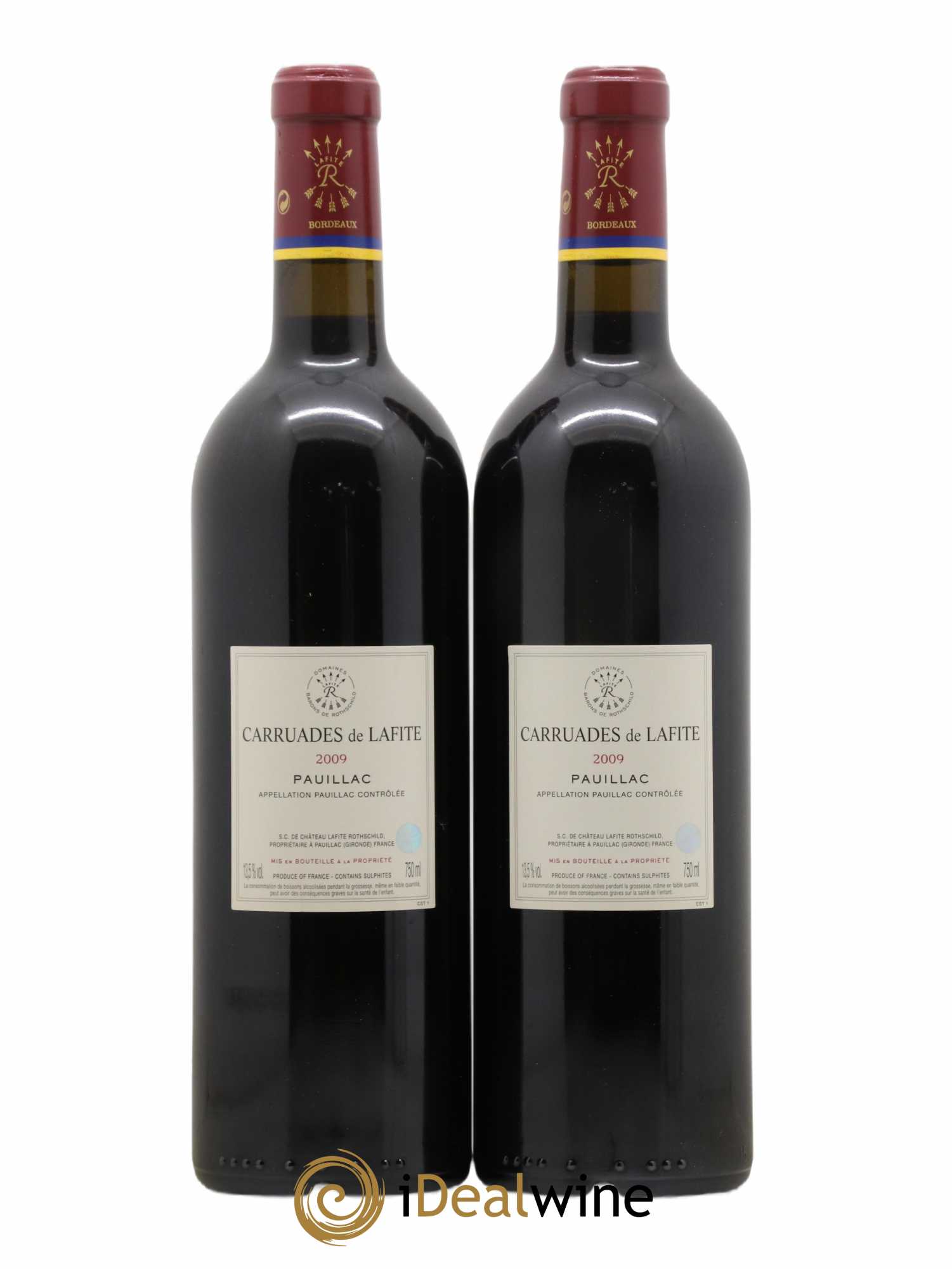 Carruades de Lafite Rothschild Second Vin 2009 - Lot of 2 bottles - 1