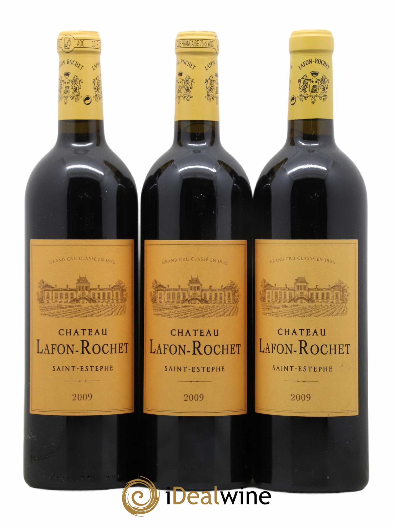 Château Lafon Rochet 4ème Grand Cru Classé 2009 - Lot de 3 bouteilles - 0