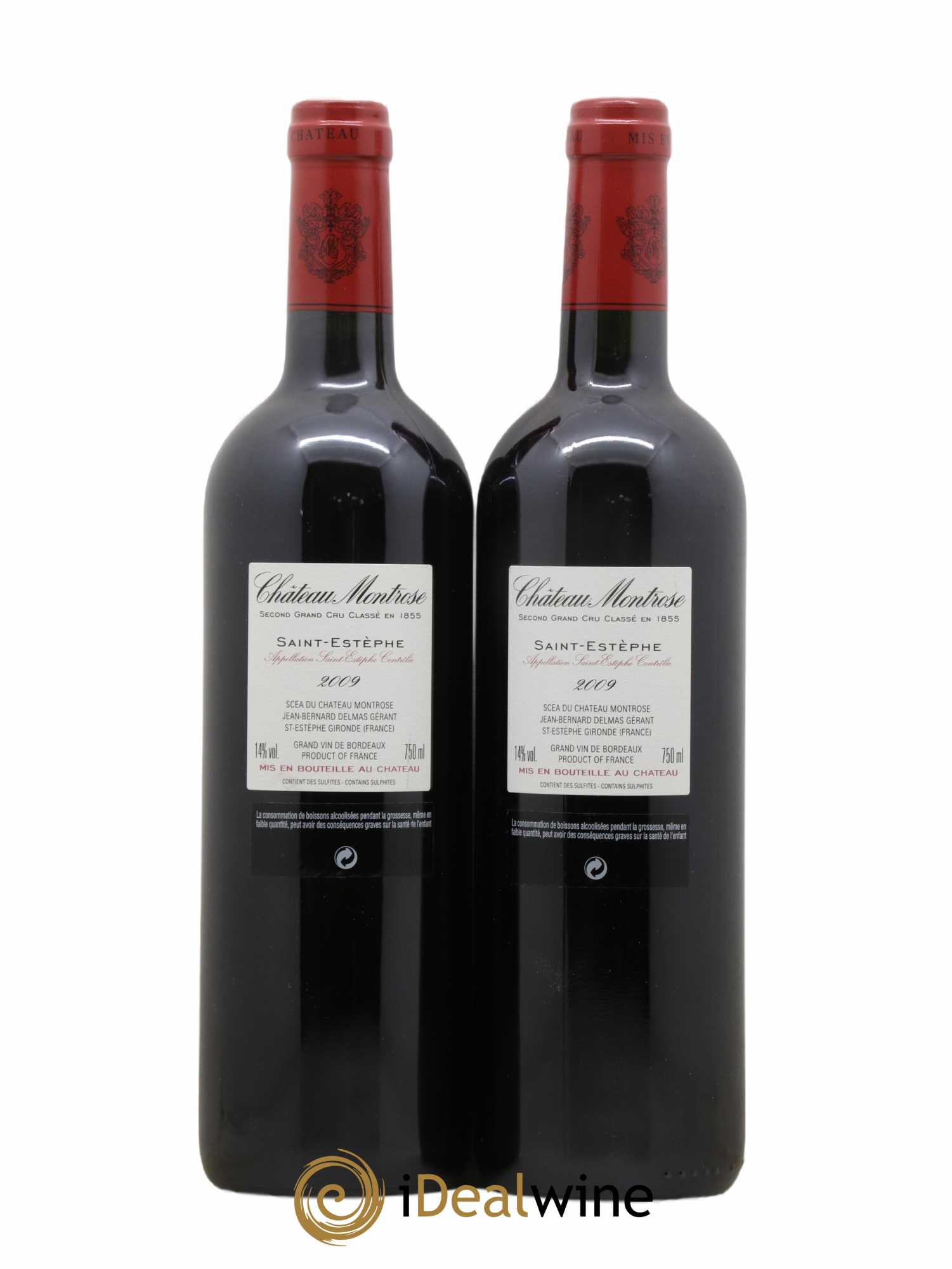 Château Montrose 2ème Grand Cru Classé 2009 - Lot of 2 bottles - 1