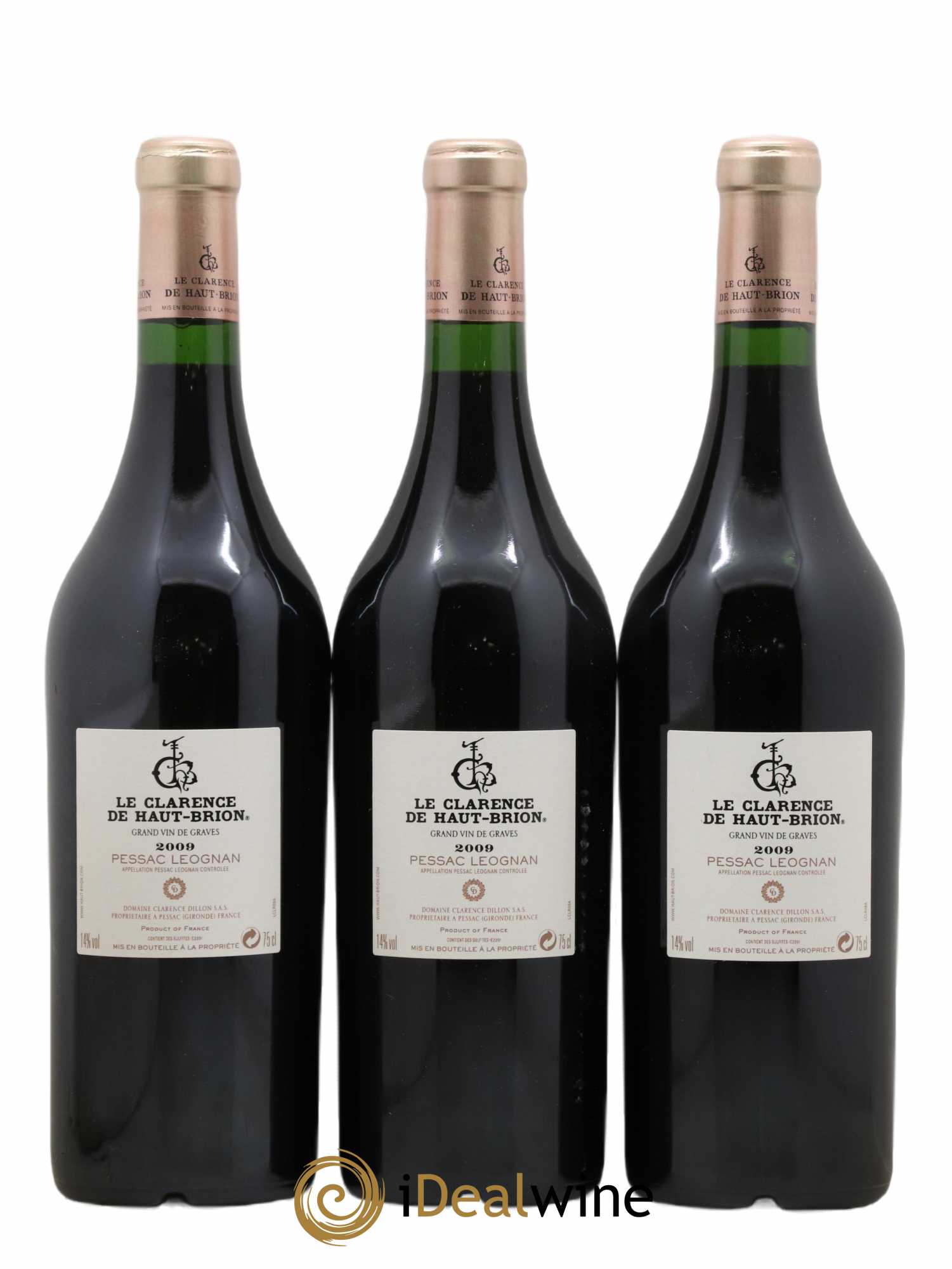Clarence (Bahans) de Haut-Brion Second Vin 2009 - Lot de 3 bouteilles - 1