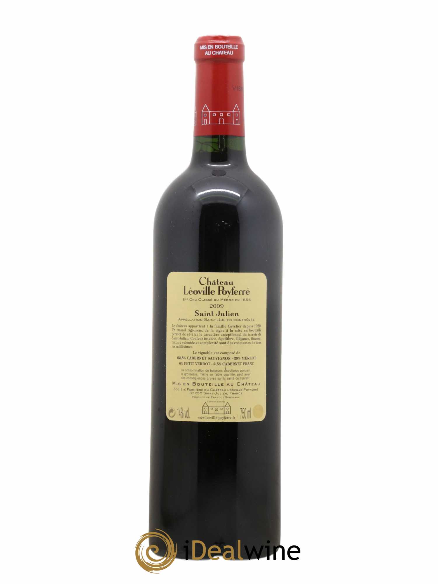 Château Léoville Poyferré 2ème Grand Cru Classé 2009 - Lot de 1 bouteille - 1